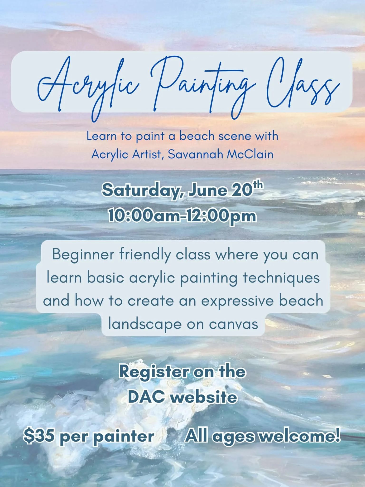 Acrylic painting for adults