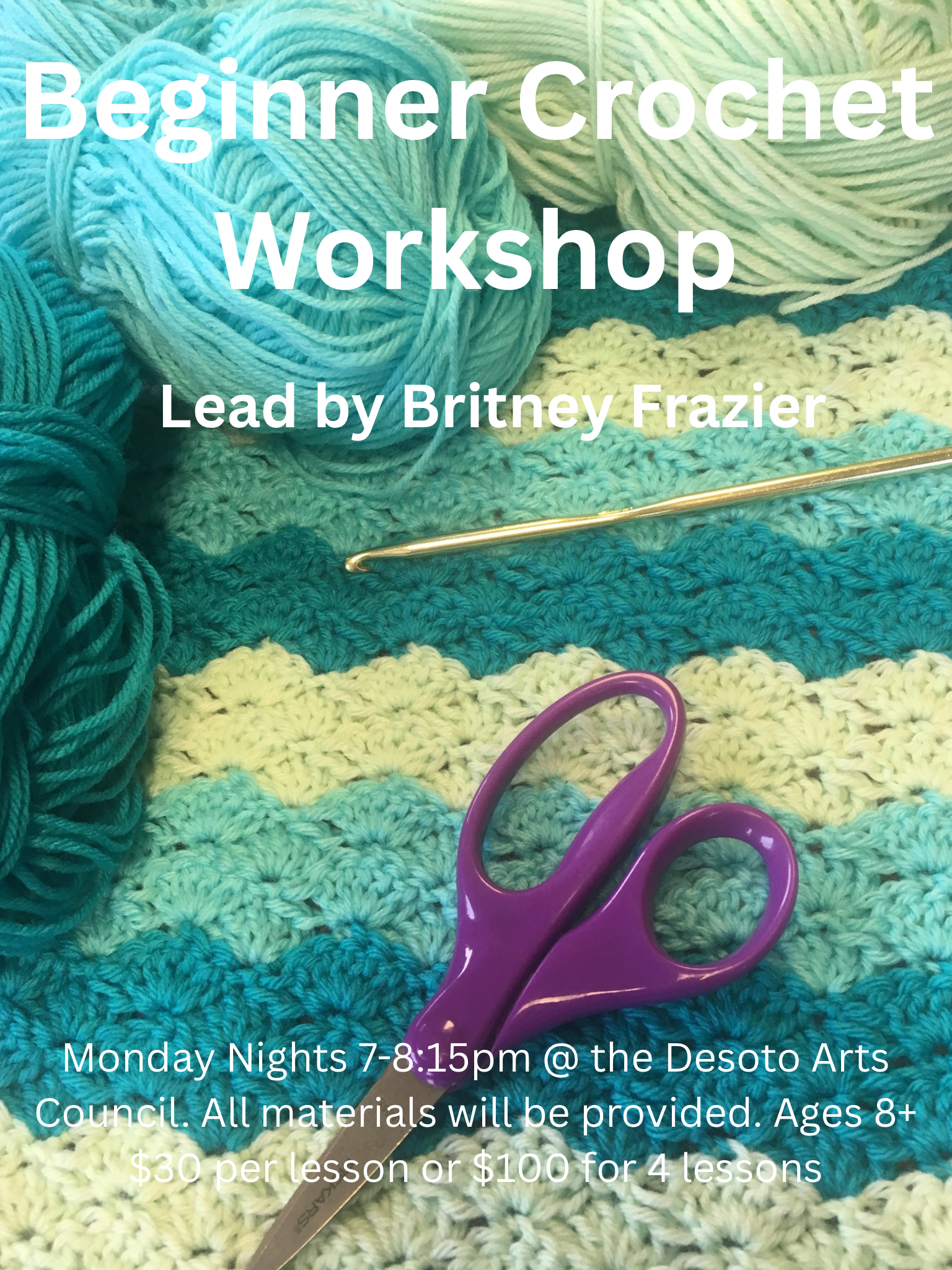 June Monday night Crochet 7-8:15
