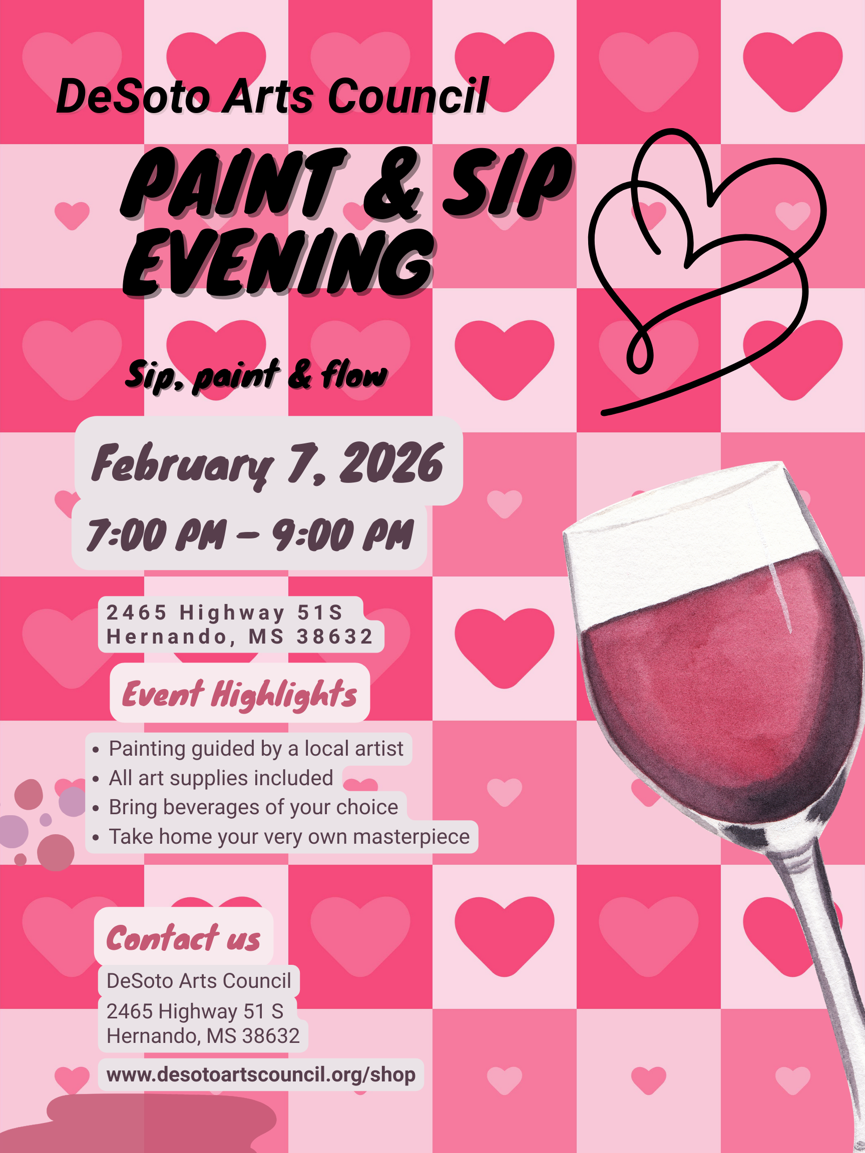 February Paint and sip