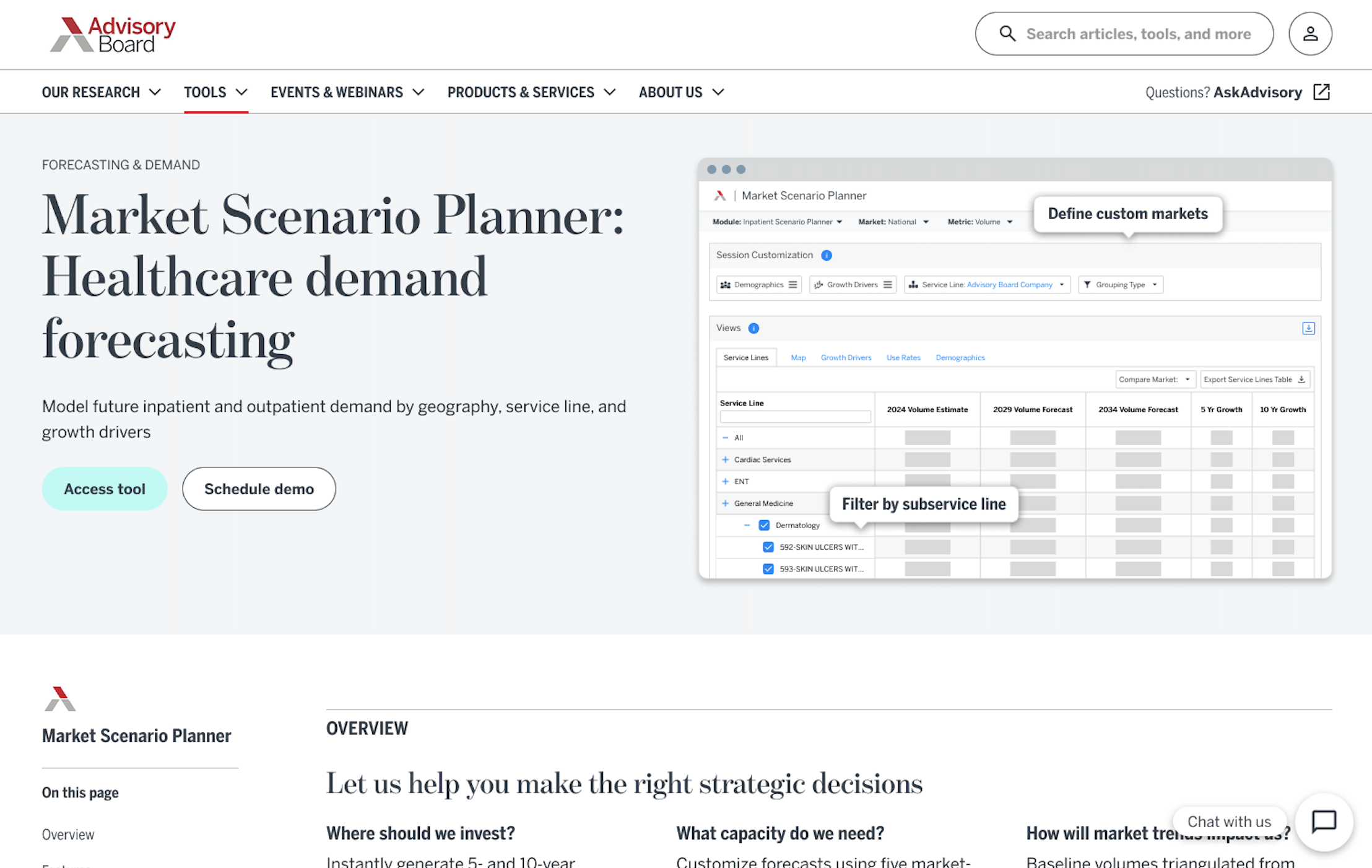 Value proposition and CTA visible above the fold