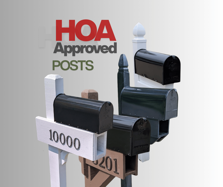 HOA Approved Compliant Mailbox Posts