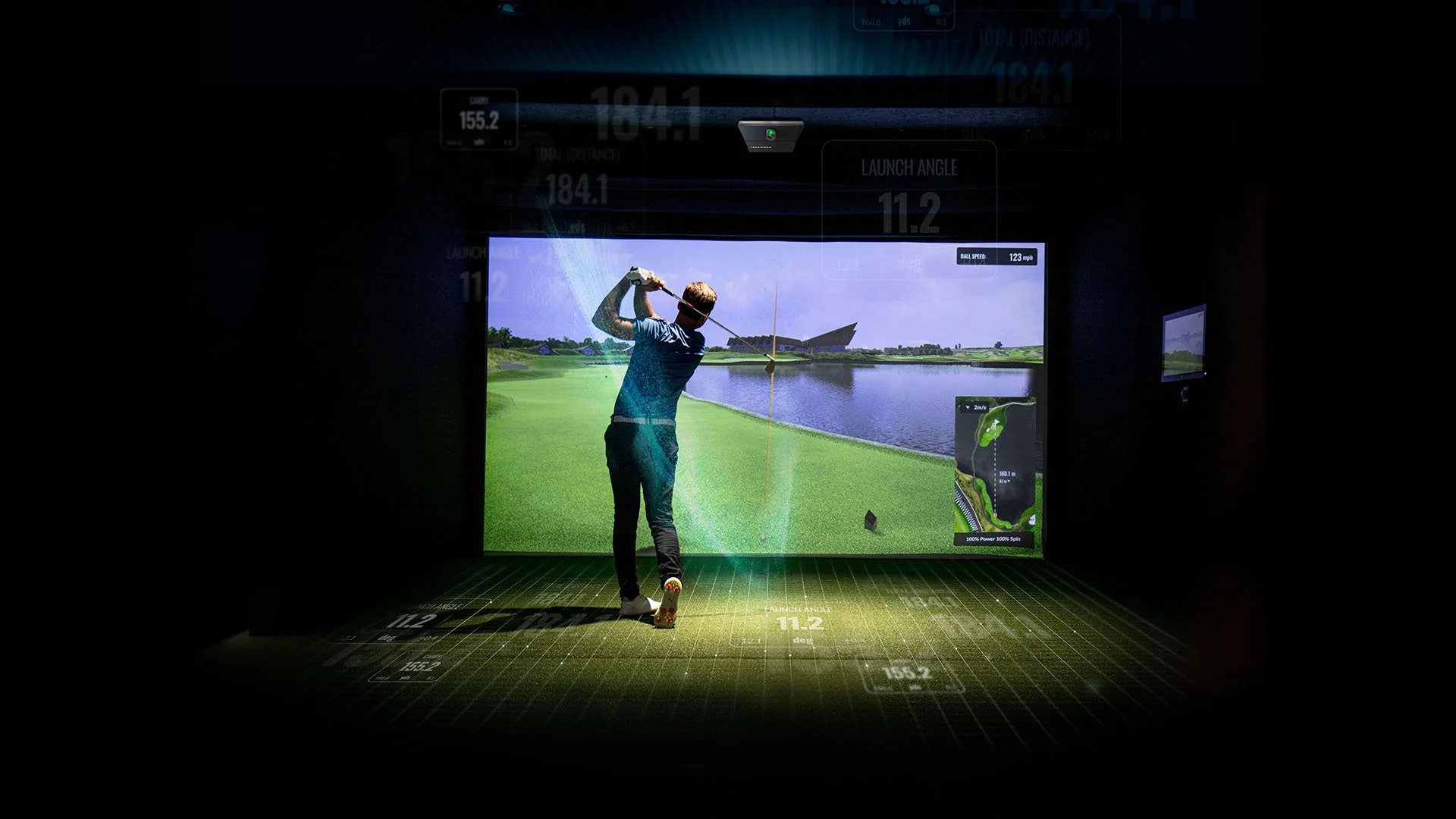 Curated visual reference: Gallery Detail: Modern Eagle 24 7 Private Golf Simulator Club