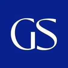 A blue square background with white letters 'GS' in the center.