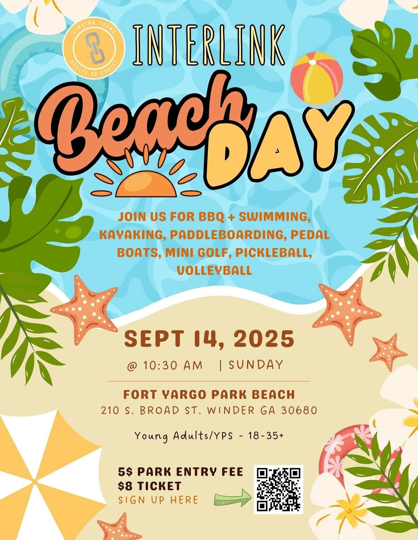 Interlink Beach Day Fundraiser @ Fort Yargo Park Beach!!
