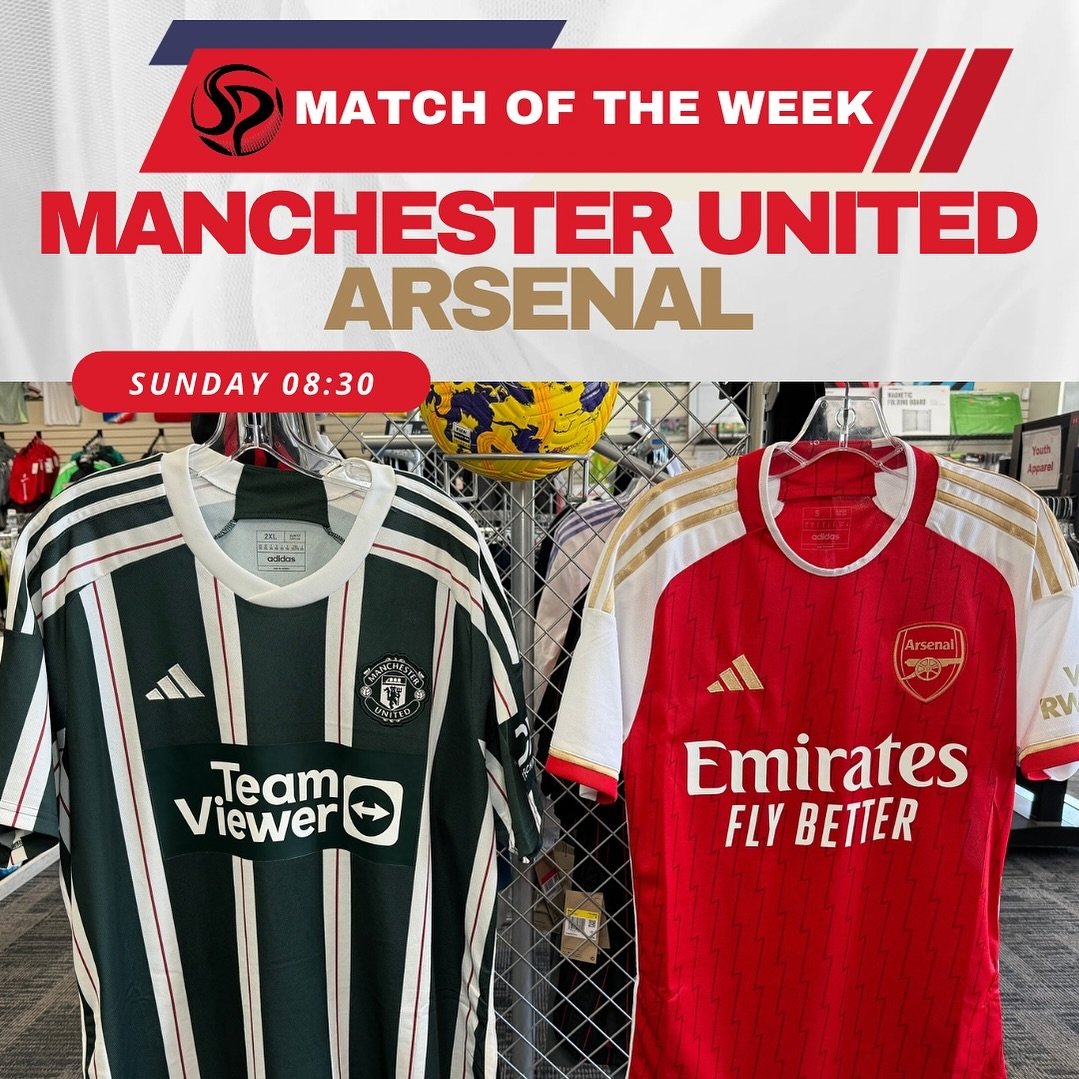 Arsenal clings to a 1-point lead in the EPL table but United looks to play spoiler. Who do you got in our match of the week?
⚽️
6929 N. Willow Ave. STE 109 #Fresno, CA
⚽️
#Madera #Sanger #Clovis @fresnogooners @mufcfresno