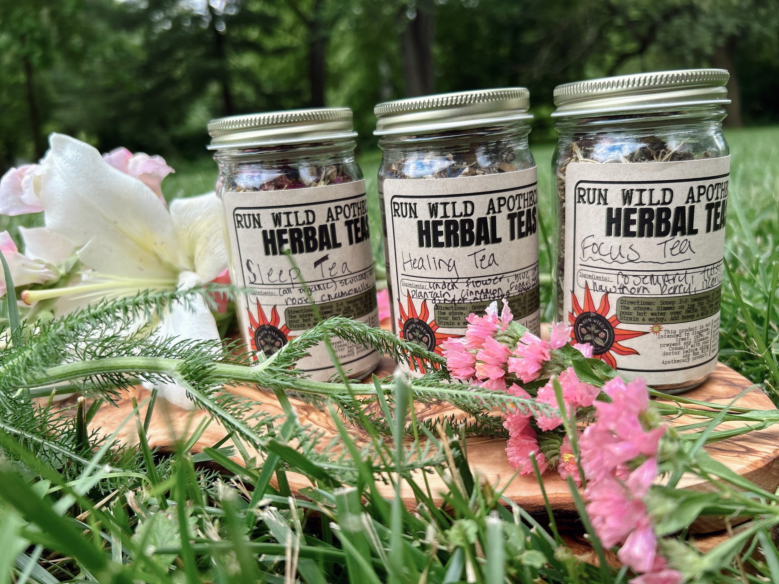 Tea Trio: Focus Tea, Gut Healing Tea, & Sleep Tea