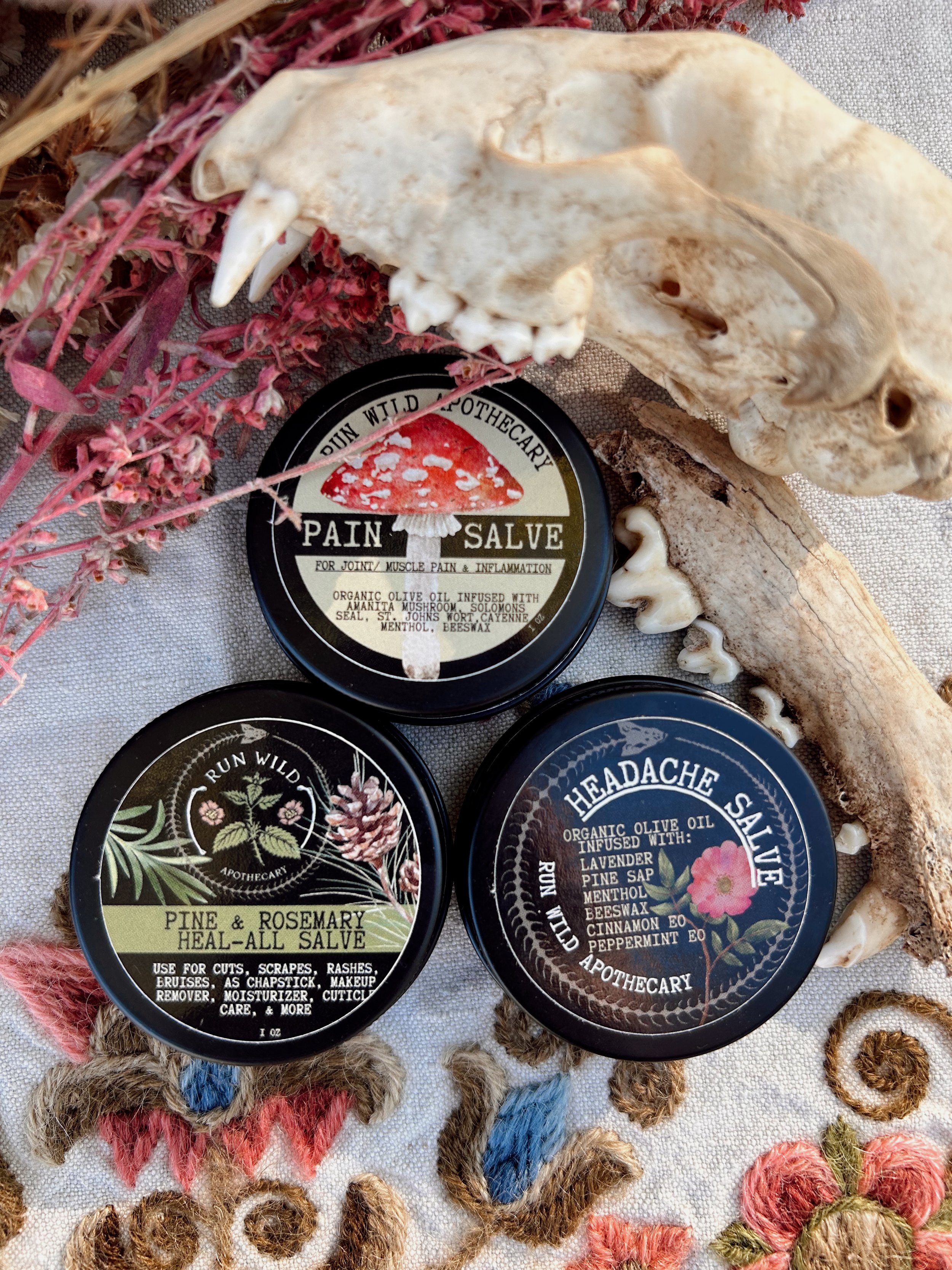 Salve Set: Headache, Pain, & Heal-all Salve