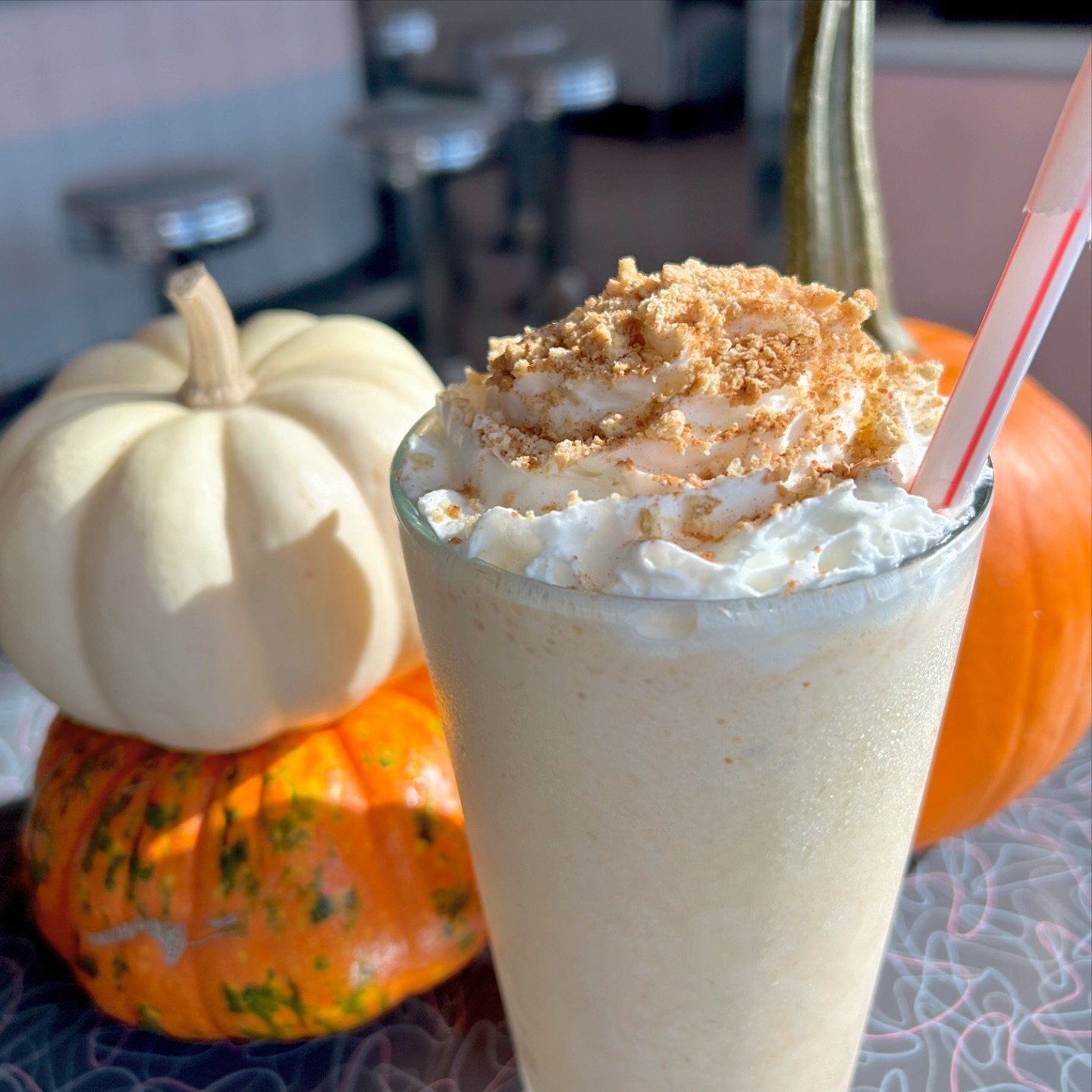 November&rsquo;s Milkshake of the Month is here and its Pumpkin Pie! 🥧 Our Pumpkin Pie Milkshake blends creamy pumpkin and warm spices, topped with whipped cream and a graham cracker crumble 🍂