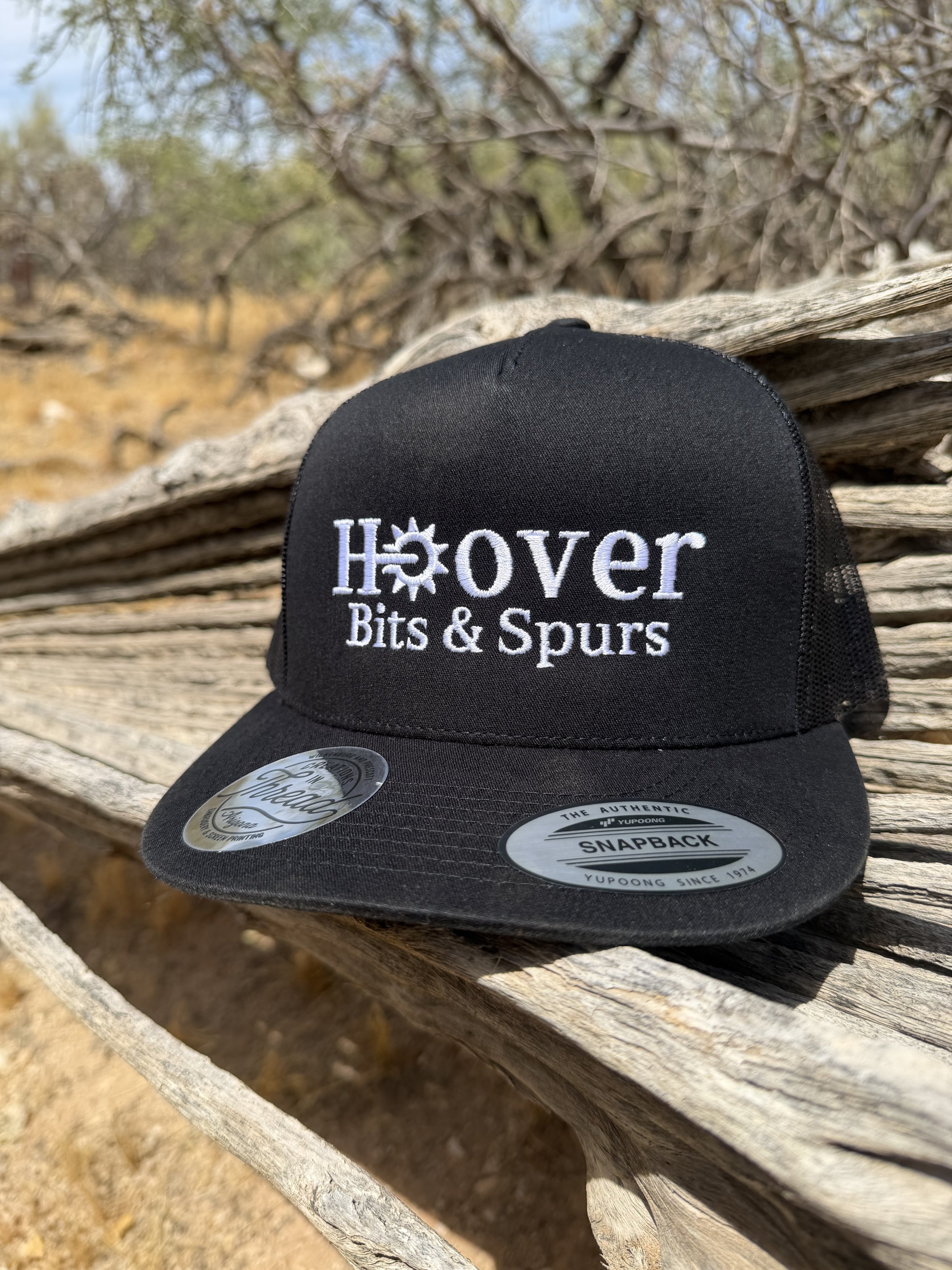 Hoover Bits and Spurs Black Cap