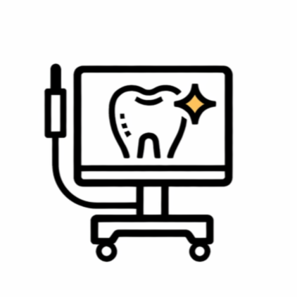 Dental records including digital x-rays, photos, and 3D scan used for a comprehensive exam