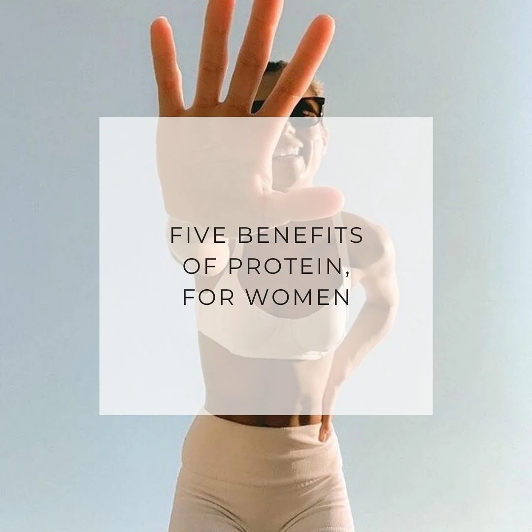 As women we need plenty of protein in our diet. It&rsquo;s actually essential we get enough, yet many of my clients are consuming no where near enough when they start seeing me. 
&gt;&gt; Swipe to read about five of the many ways protein supports our