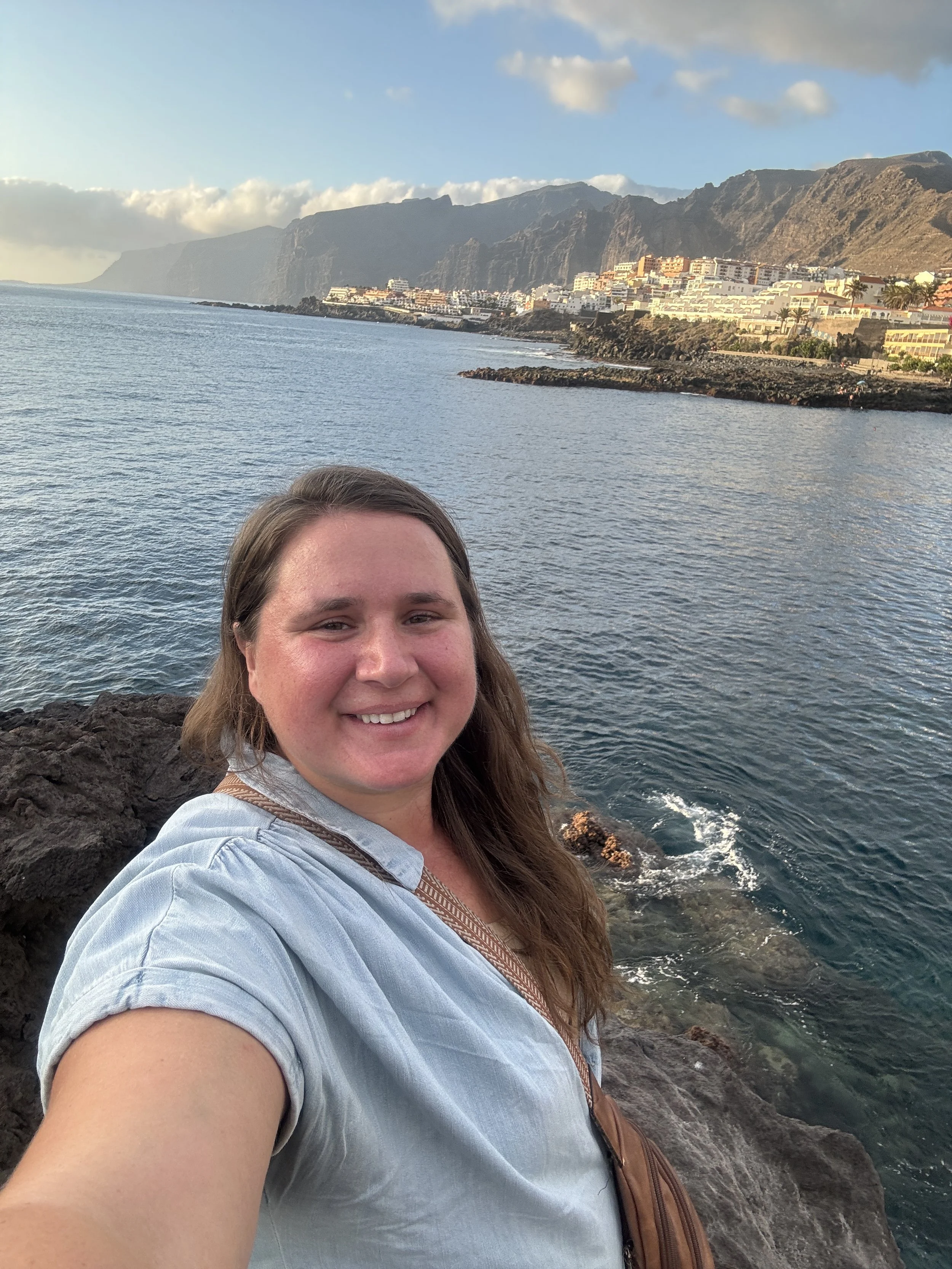 Remote therapist selfie.