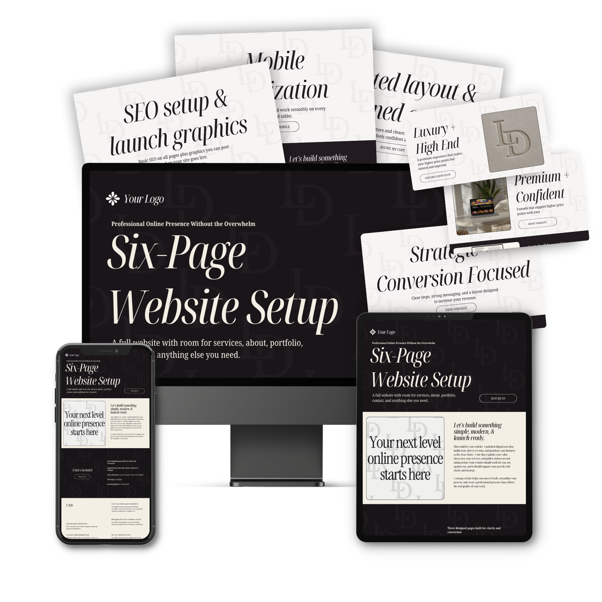 Six Page Website Setup