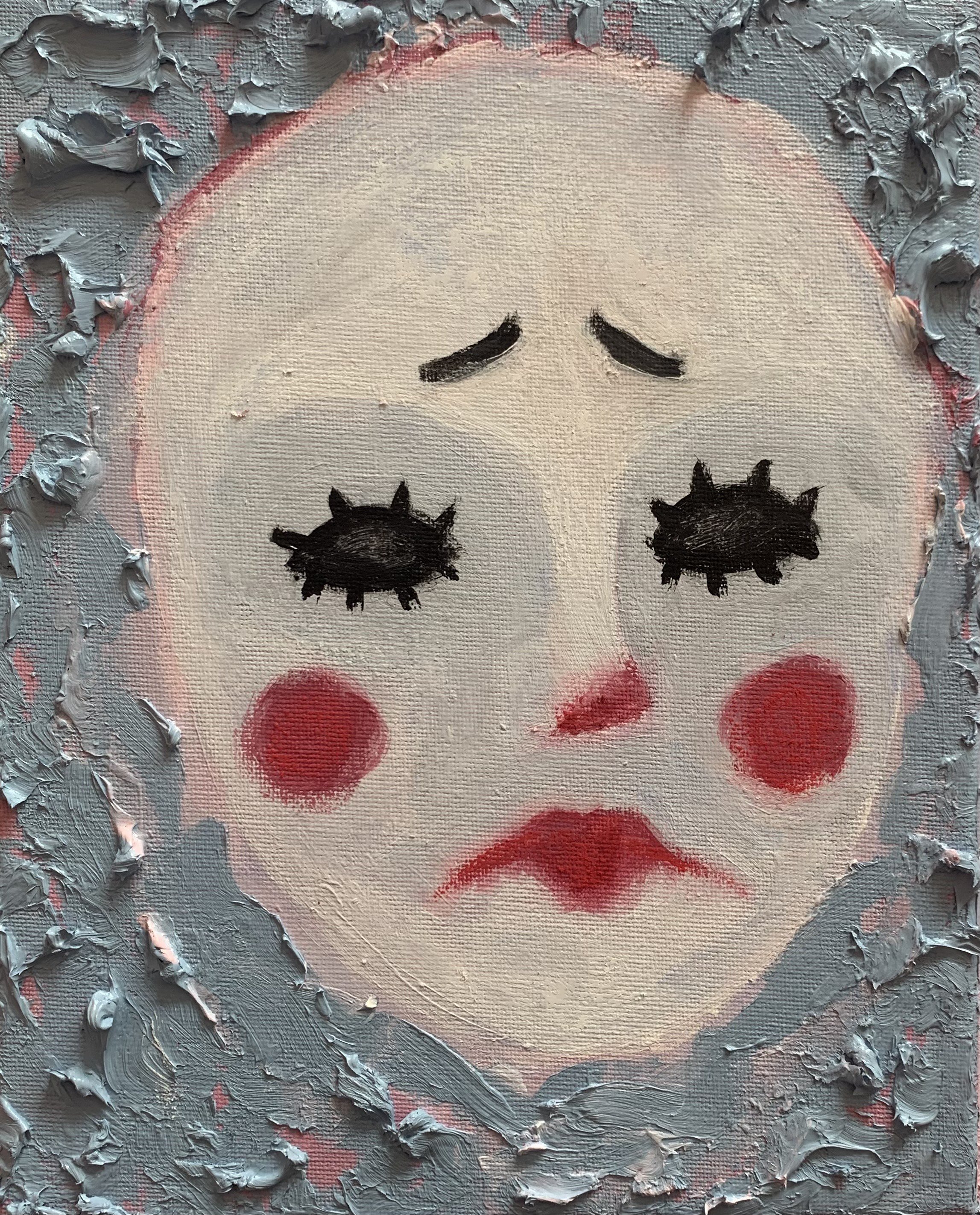 Sad Clown Original Painting