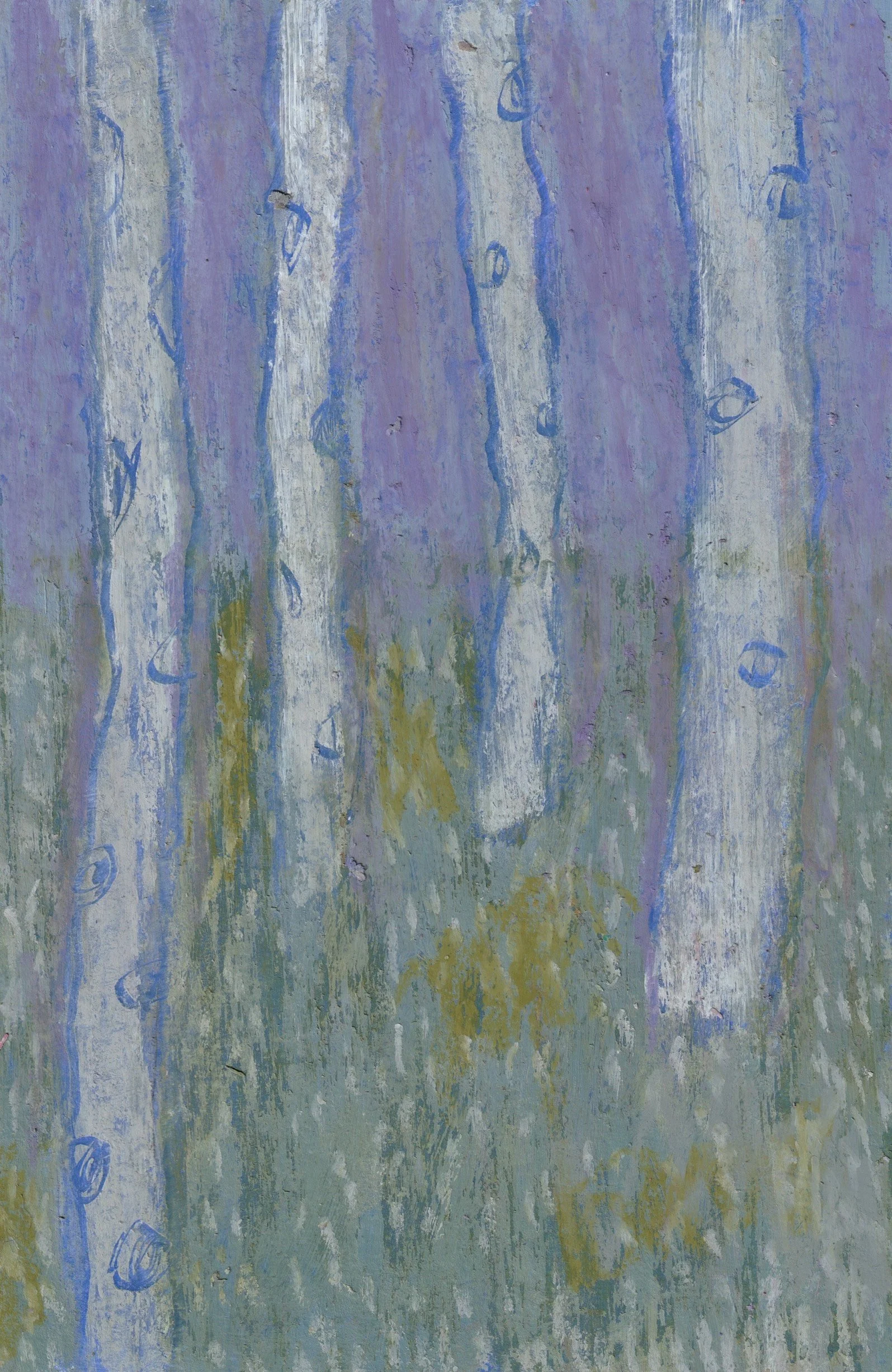 Forest. Oil Pastel Study