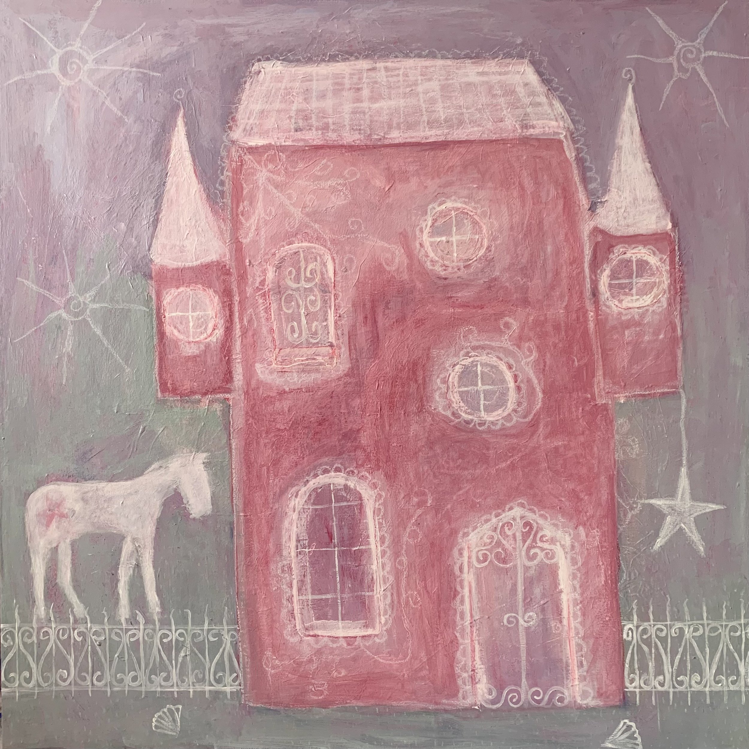 Quiet House Original Painting