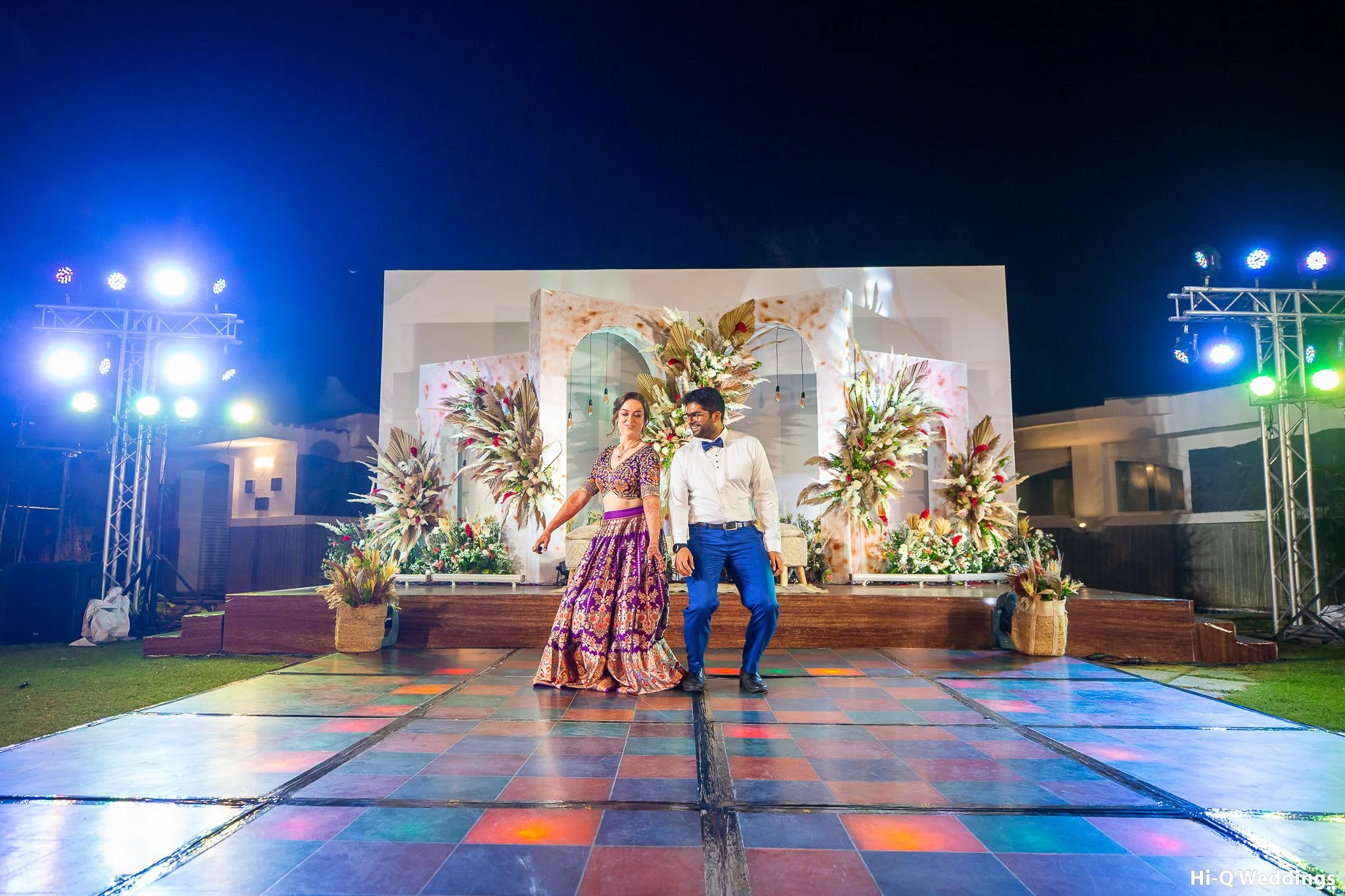 Outdoor Wedding Reception at Radisson Blue Temple Bay Chennai