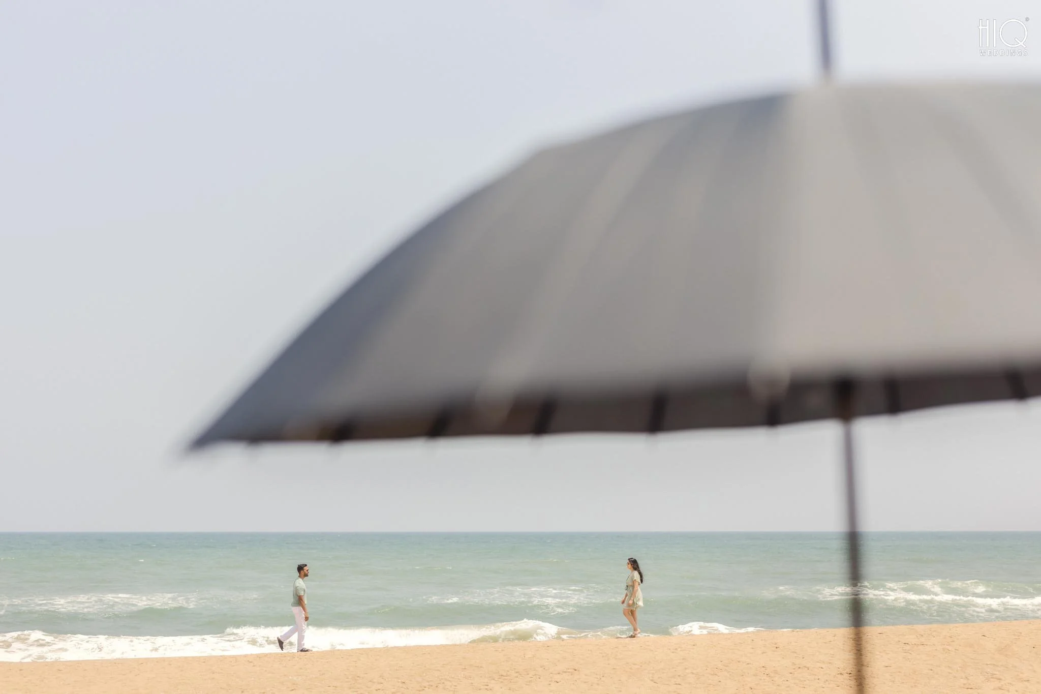 Couple Beach Photos - Minimal Wide-Angle Landscape Shots