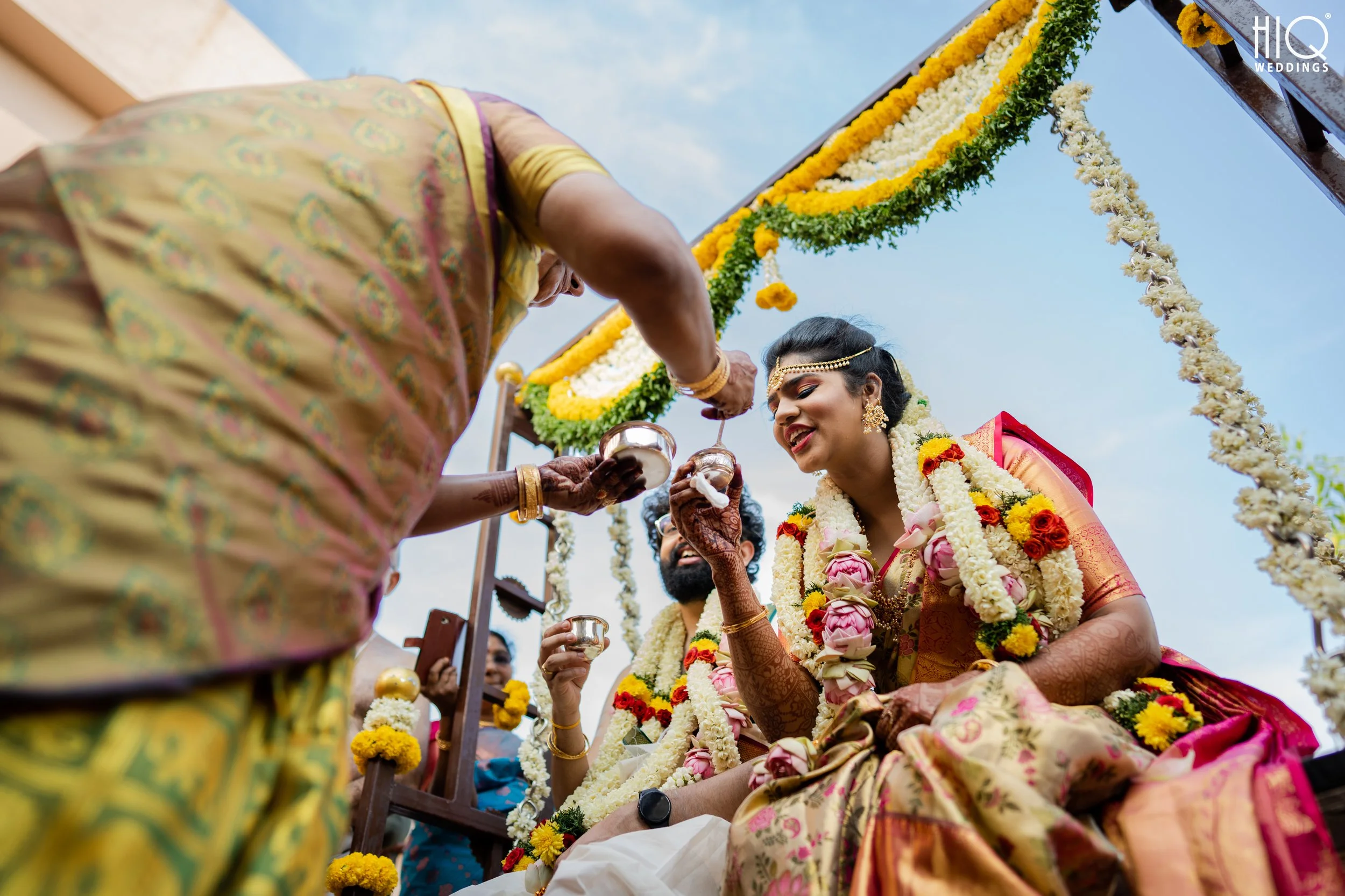 Kanyadaanam Ceremony During Oonjal - Brahmin Wedding Photography in Chennai