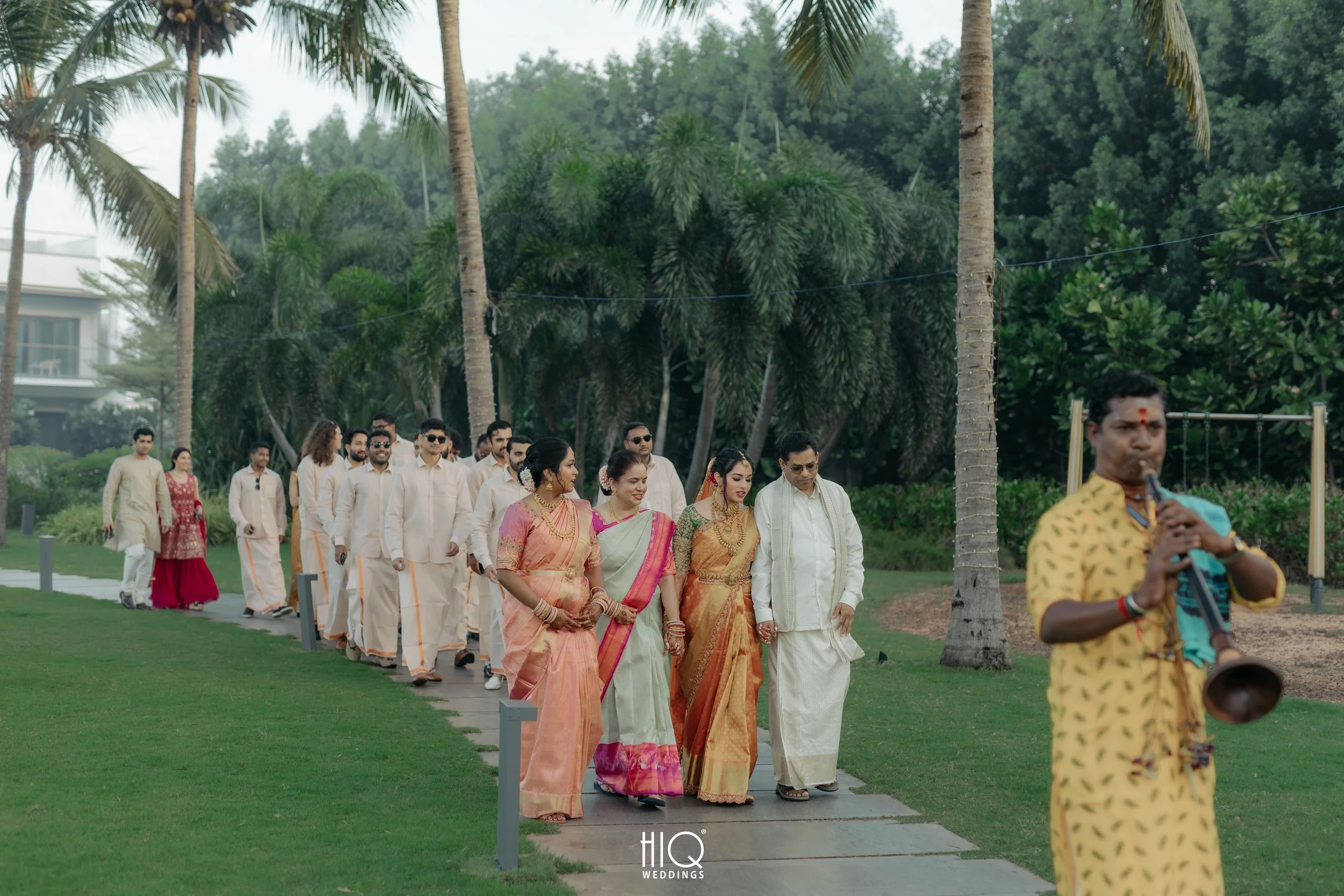 Outdoor Wedding Ceremony at at Sheraton Grand Chennai.