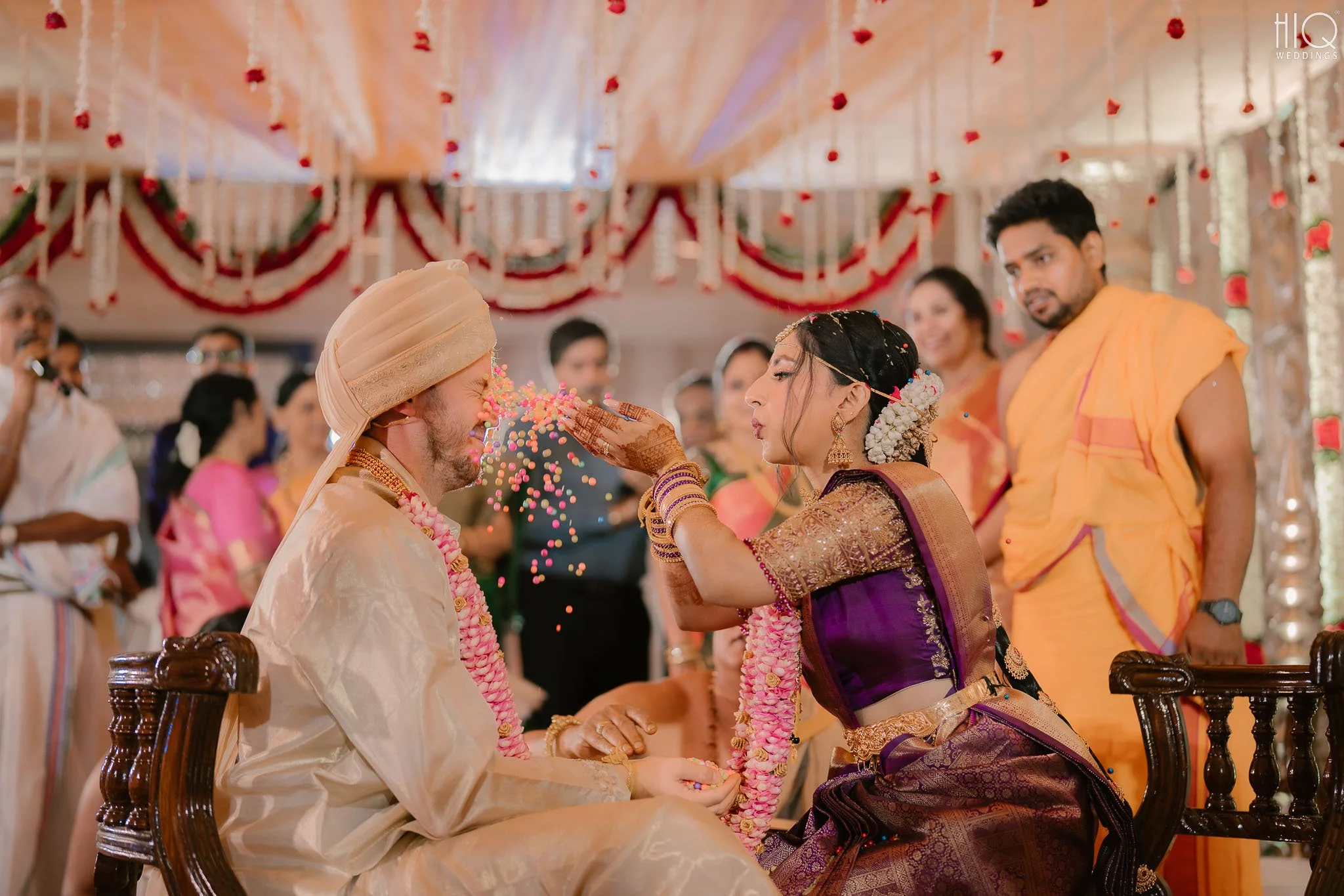 Talambralu - Telugu Wedding Ritual done with Confetti