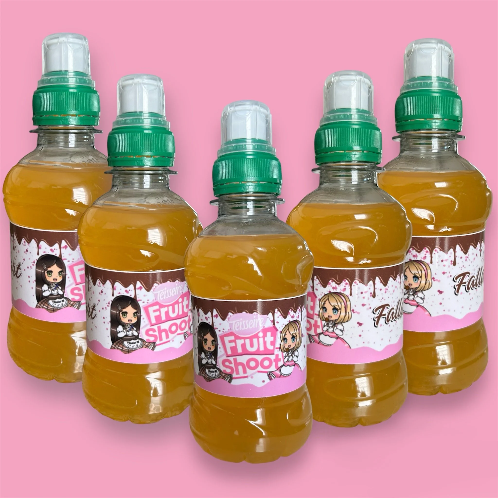 Etiquettes adhésives personnalisées FRUIT SHOOT x4