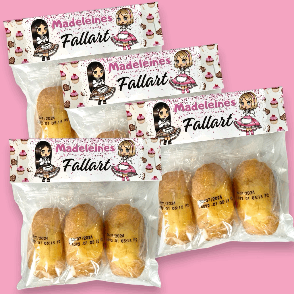Sachets de madeleines ST-MICHEL, personnalisées