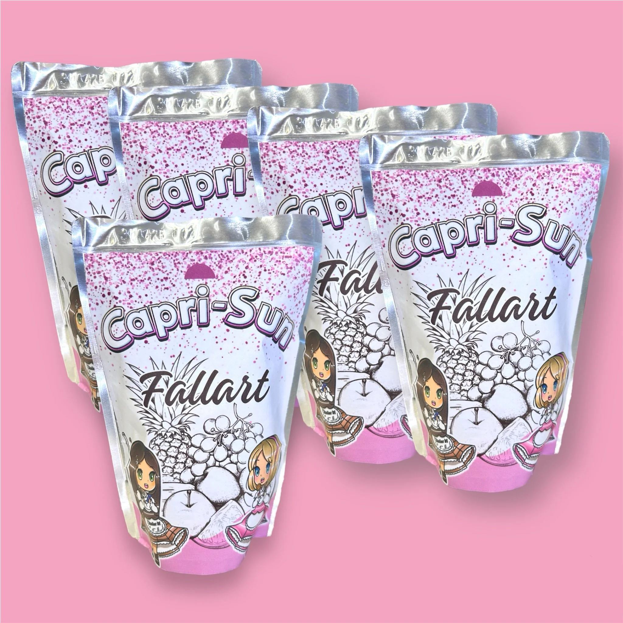 Etiquettes adhésives pour CAPRI SUN x4