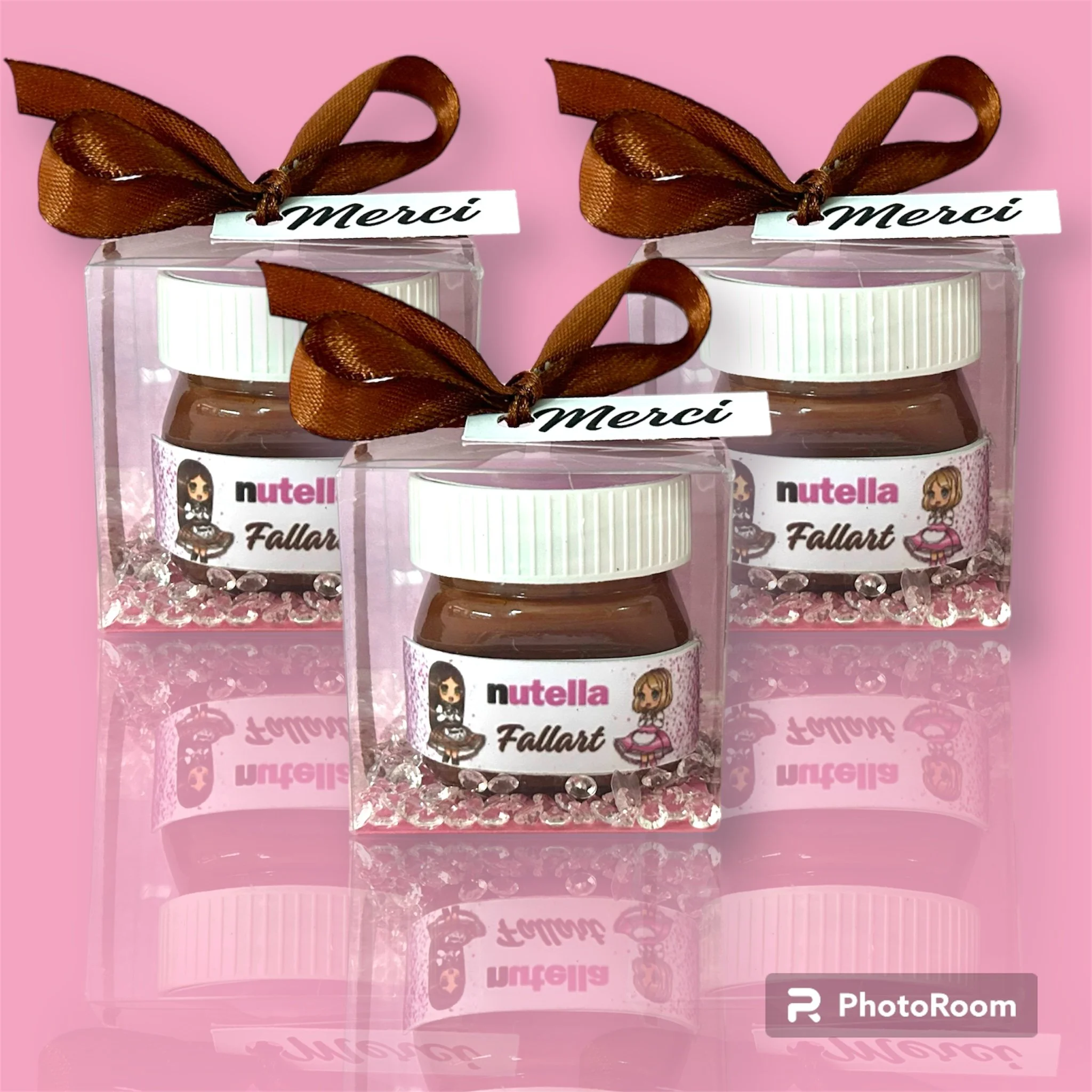 Mini-pot de NUTELLA avec sa boite personnalisé