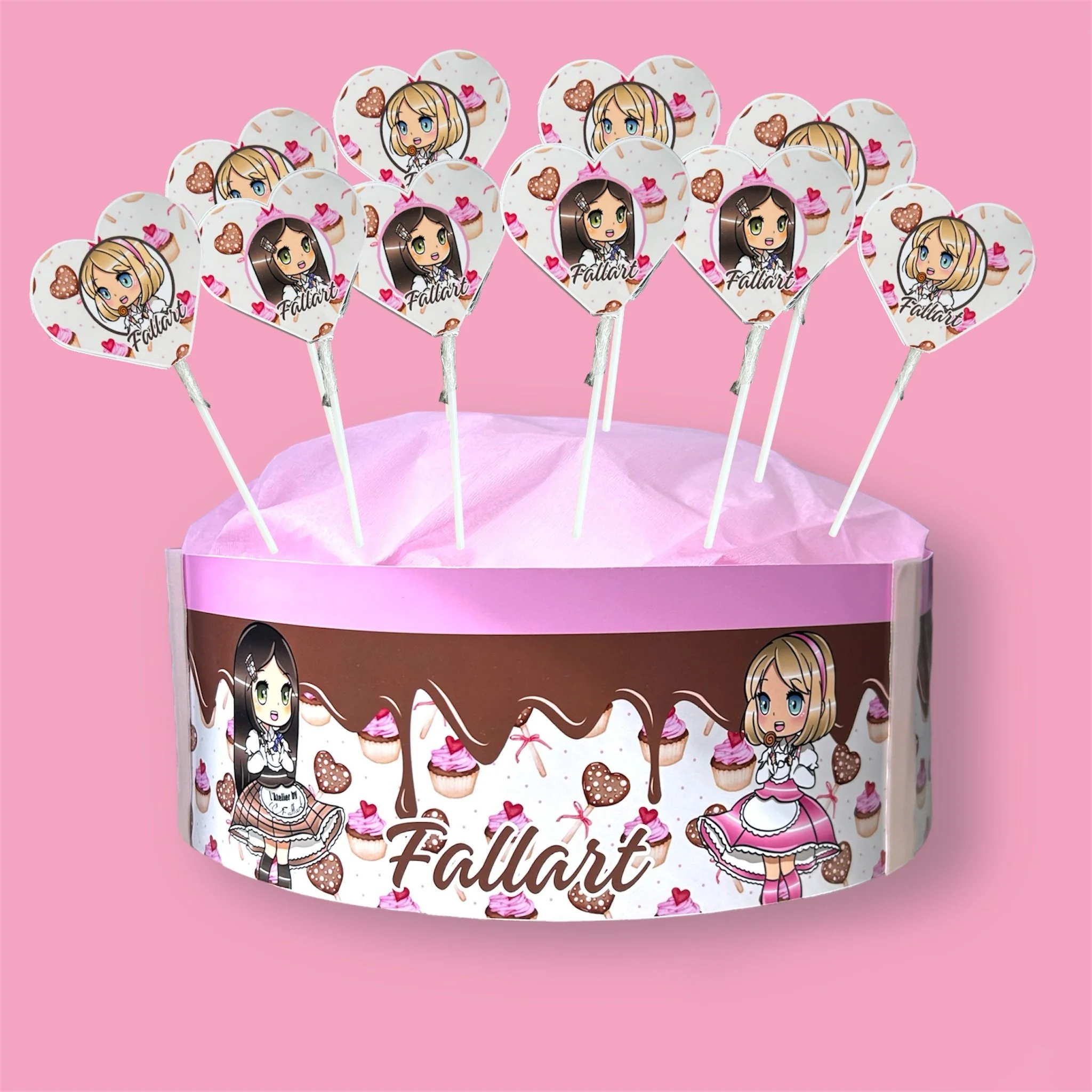 Support à sucettes 10/ 15 personnalisées