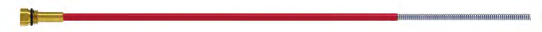 Long metal and red aluminum telescoping pole.