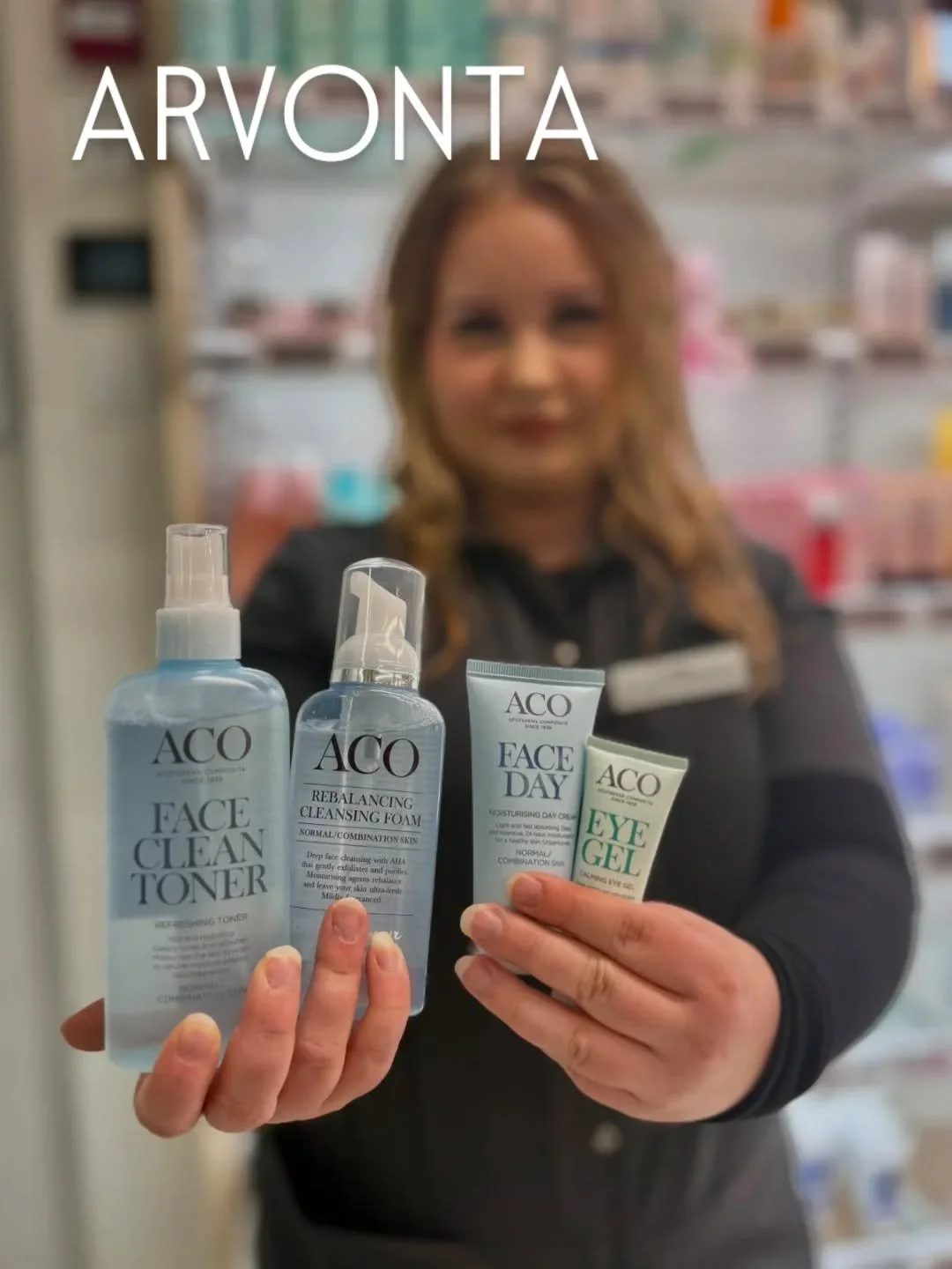 ARVONTA!
Osallistu arvontaan ja voita itsellesi Acon ihonhoitosetti!
Setti sisältää kaiken, mitä tarvitset perus ihonhoitoon:
Aco puhdistusvaahto
Aco kasvovesi
Aco päivävoide
Aco silmänympärysgeeli
Sopii normaa