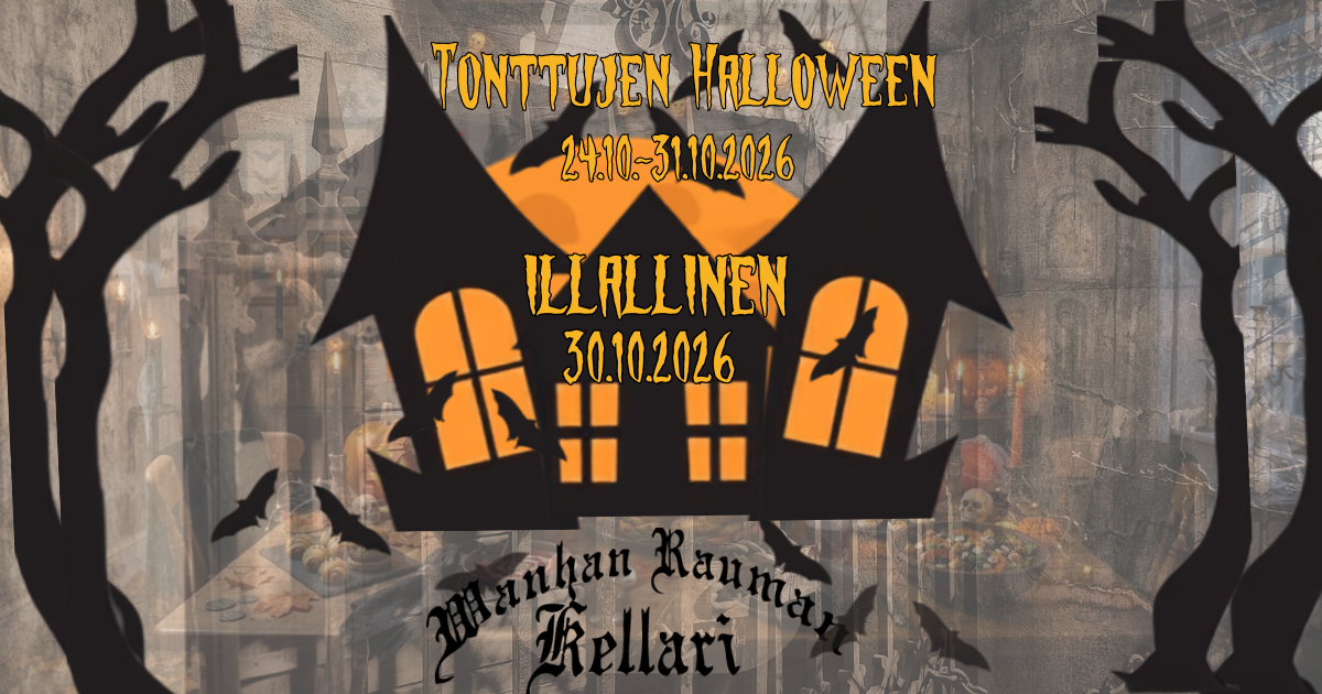 Tonttujen Halloween illallinen aikuisille 30.10.2026