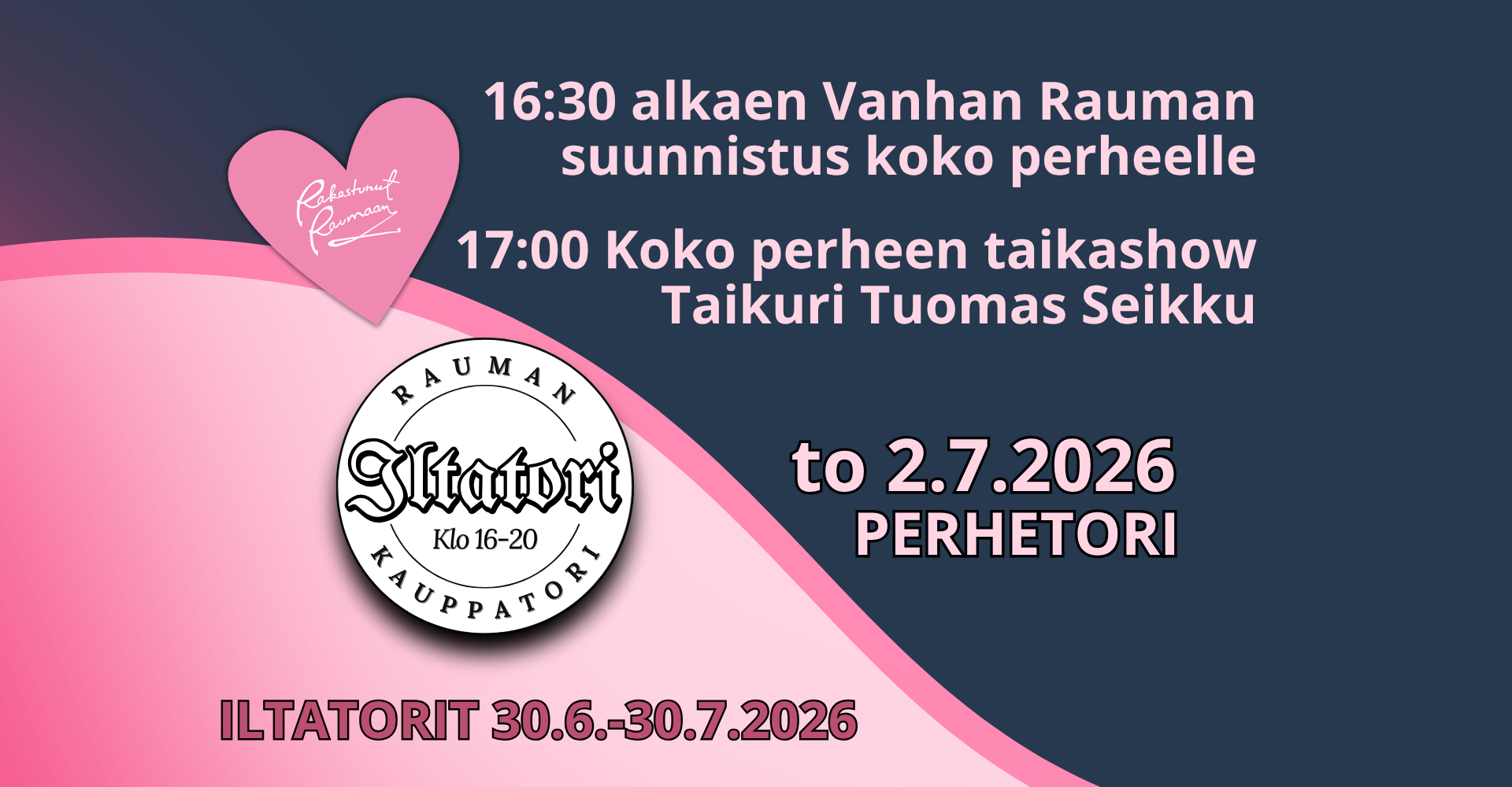 Torstaina 2.7.2026 Perhetori
