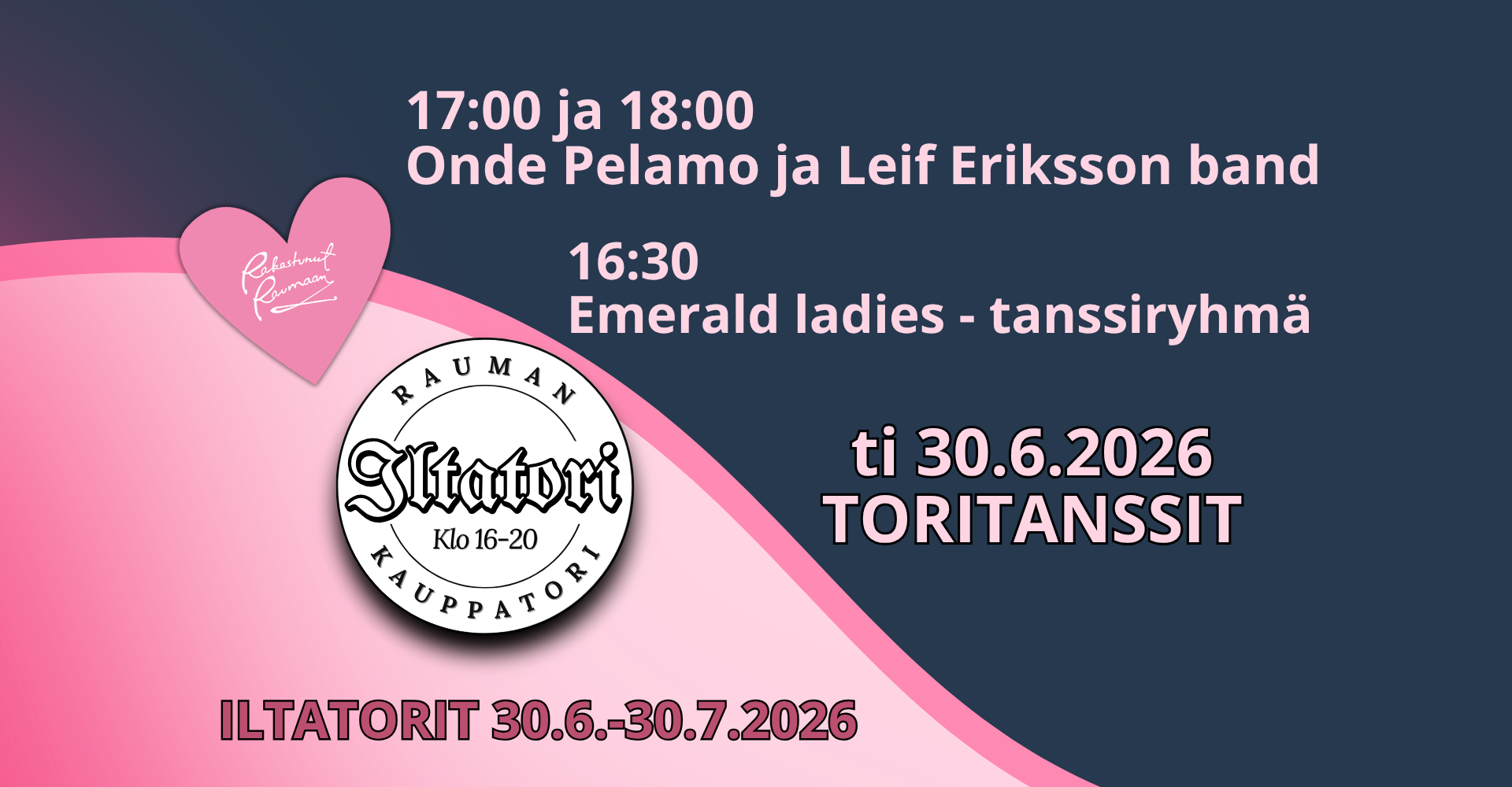 Tiistaina 30.6.2026 Toritanssit