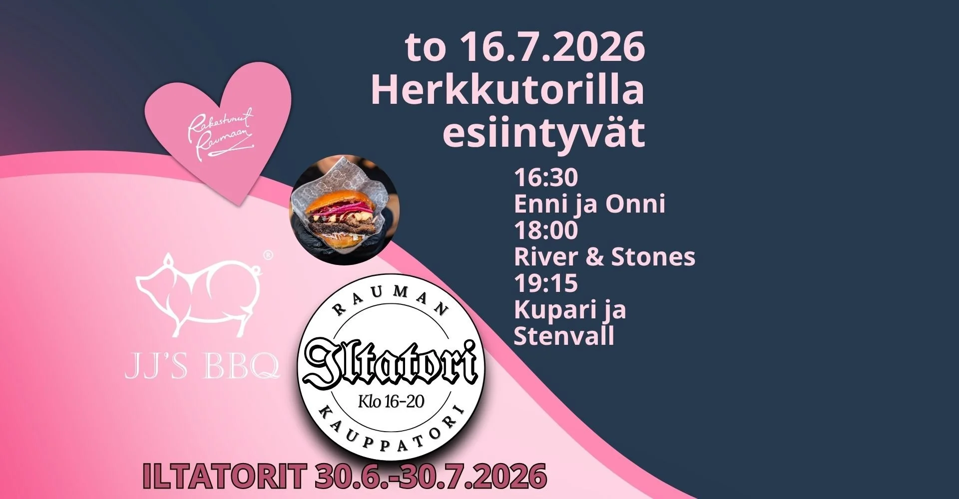 Torstaina 16.7.2026 Herkkutori 