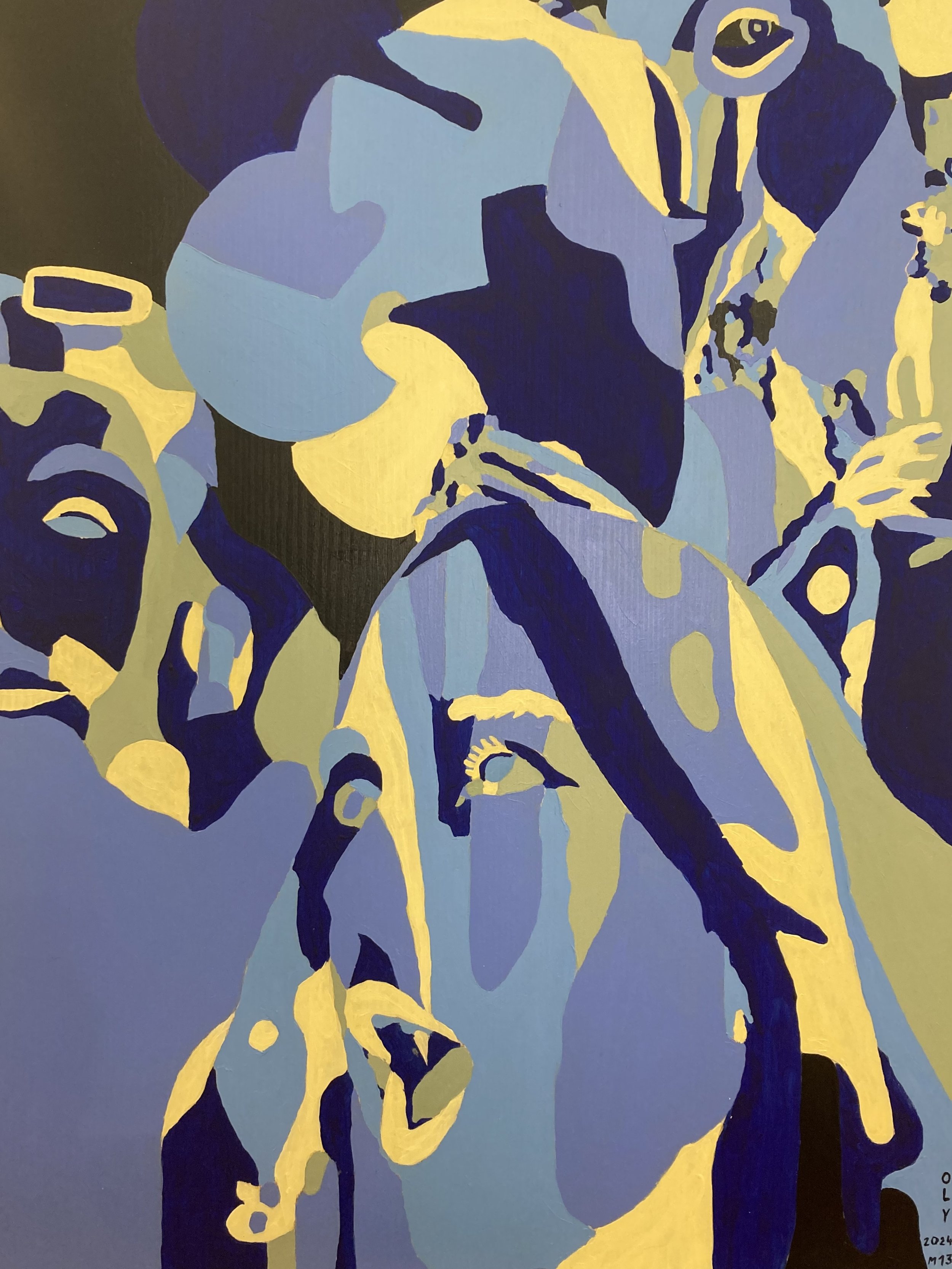 Folies estivales
// peinture acrylique sur bois
// 170 x 200 cm
