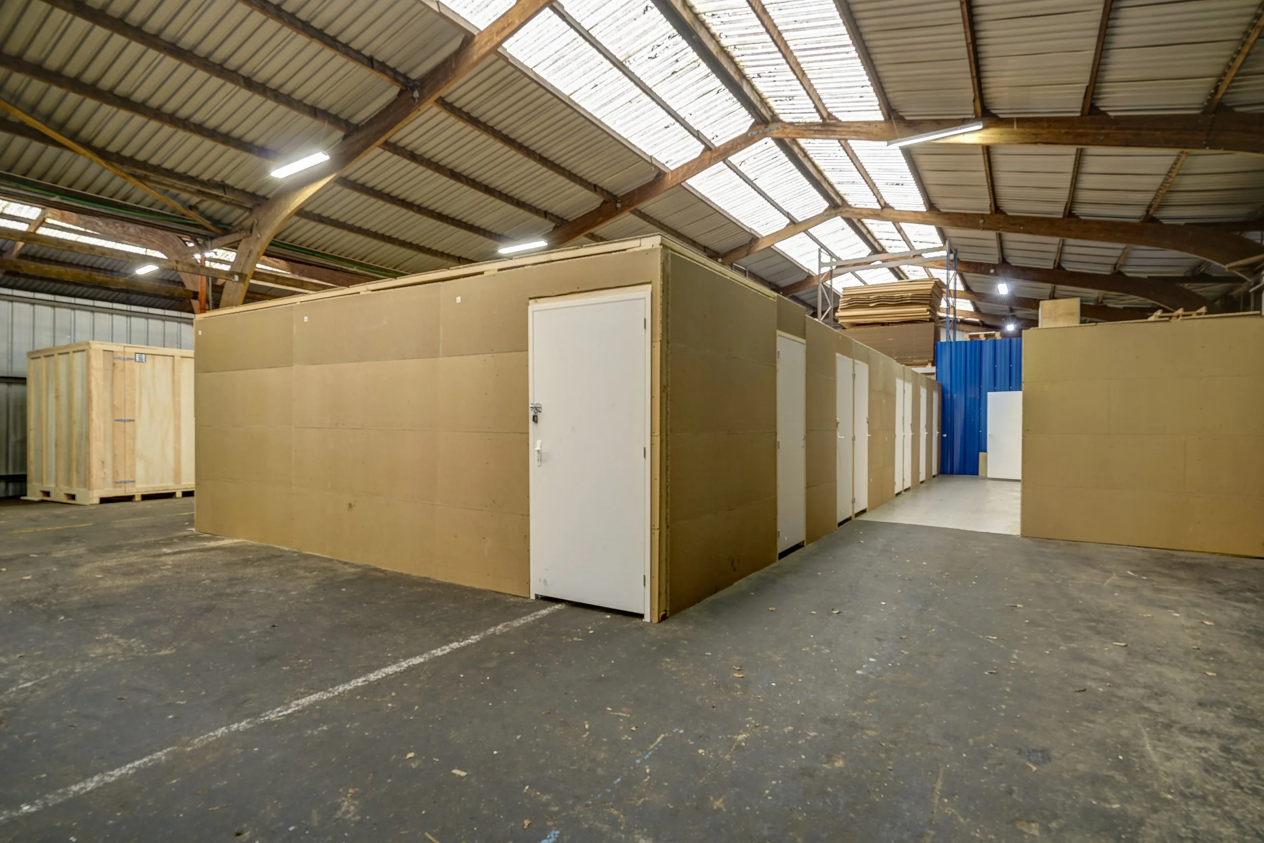 Vue intérieure de l’entrepôt de Briec