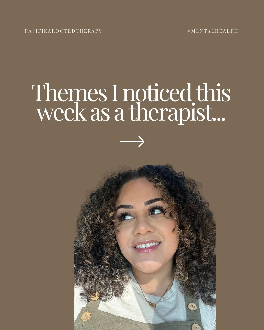 This week in therapy, a lot of conversations centered around guilt, exhaustion, and long-standing survival patterns finally being named.

First-gen pressure. Emotional suppression. Burnout from over-giving. Relationships shaped by endurance instead o