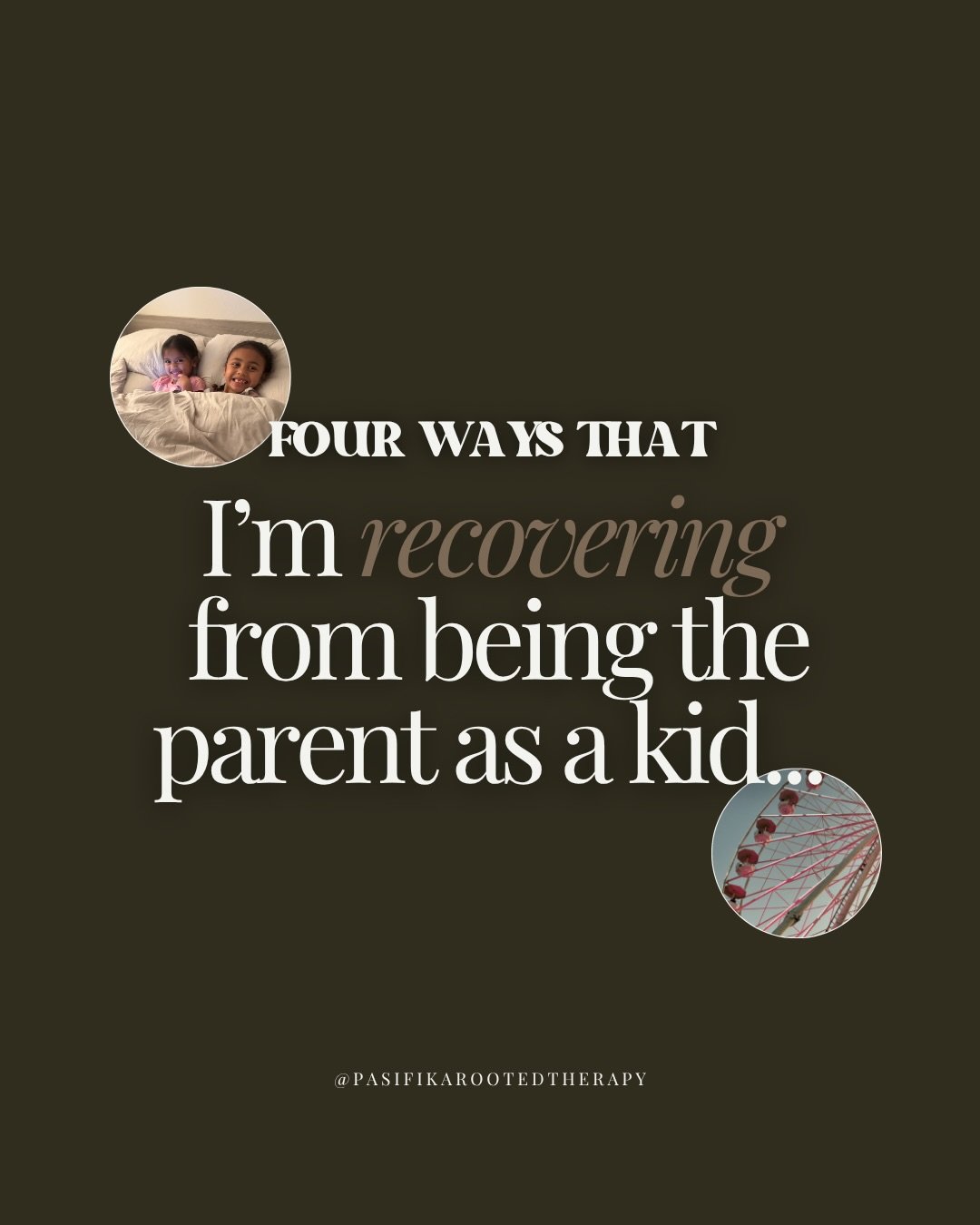 Being the parent as a kid doesn&rsquo;t just disappear when you turn 18.

It shows up in how hard it is to relax. How natural it feels to over-function. How uncomfortable joy can feel when there&rsquo;s nothing &ldquo;productive&rdquo; attached to it