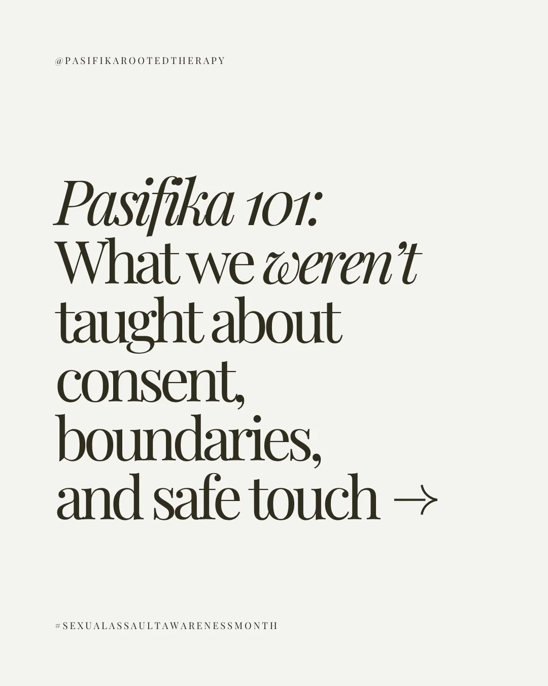 We can&rsquo;t protect what we don&rsquo;t talk about. Consent and safe touch aren&rsquo;t just rules, they&rsquo;re love, care, and respect for our Pasifika families❤️✨

Many of us grew up in silence around bodies and boundaries, and some still thin