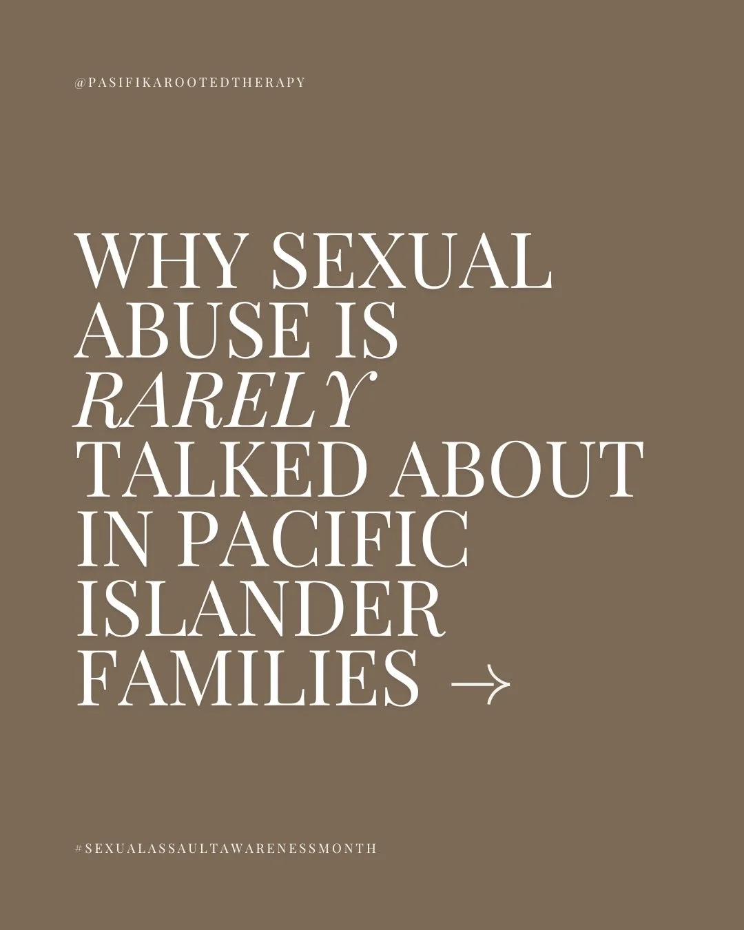 Sexual abuse is one of those topics that many communities struggle to talk about openly.

In Pacific Islander families, conversations about bodies, sex, and abuse are often avoided altogether. Sometimes it&rsquo;s because we were taught that these th
