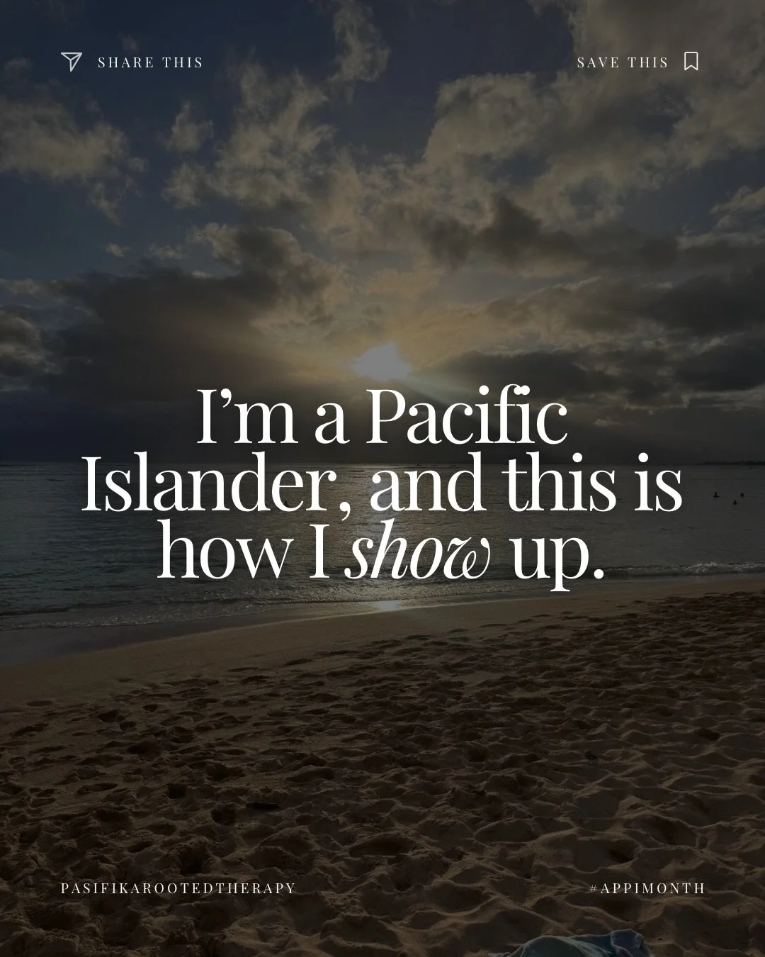 Being Pasifika taught me how to show up&mdash;with food, with service, with presence, with love that moves through action.

 It taught me to honor my elders, my lineage, and the land. To give without hesitation. To stay, to hold it down, to make sure