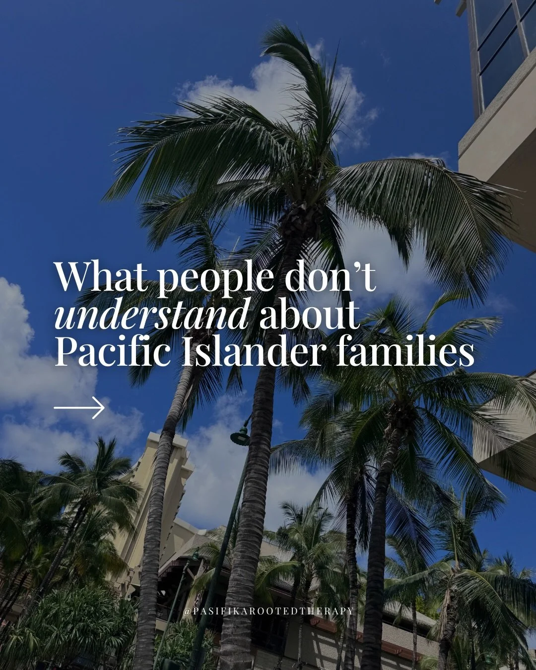 People see &ldquo;close family&rdquo; and think they understand it.

But growing up in a Pacific Islander family comes with layers that aren&rsquo;t always visible from the outside. The expectations, the responsibility, the way decisions are made&hel