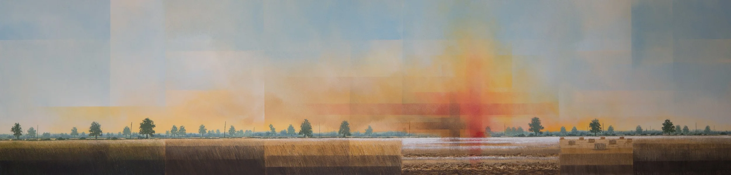Combine Sunset    1520mm x 380mm  Sold 01/26
