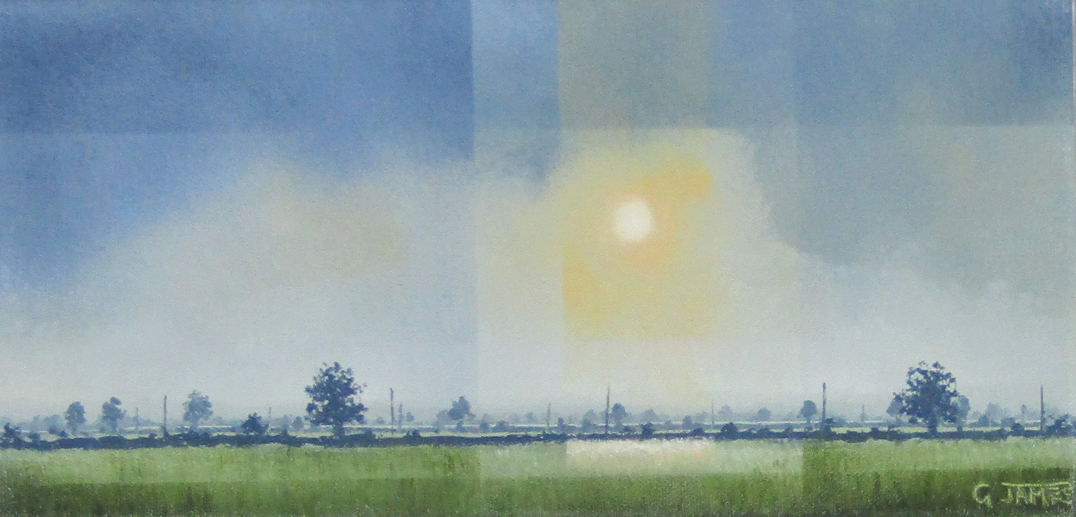 Bright Afternoon Light   £295.00   HH  -  Oils  300mm x 150mm
