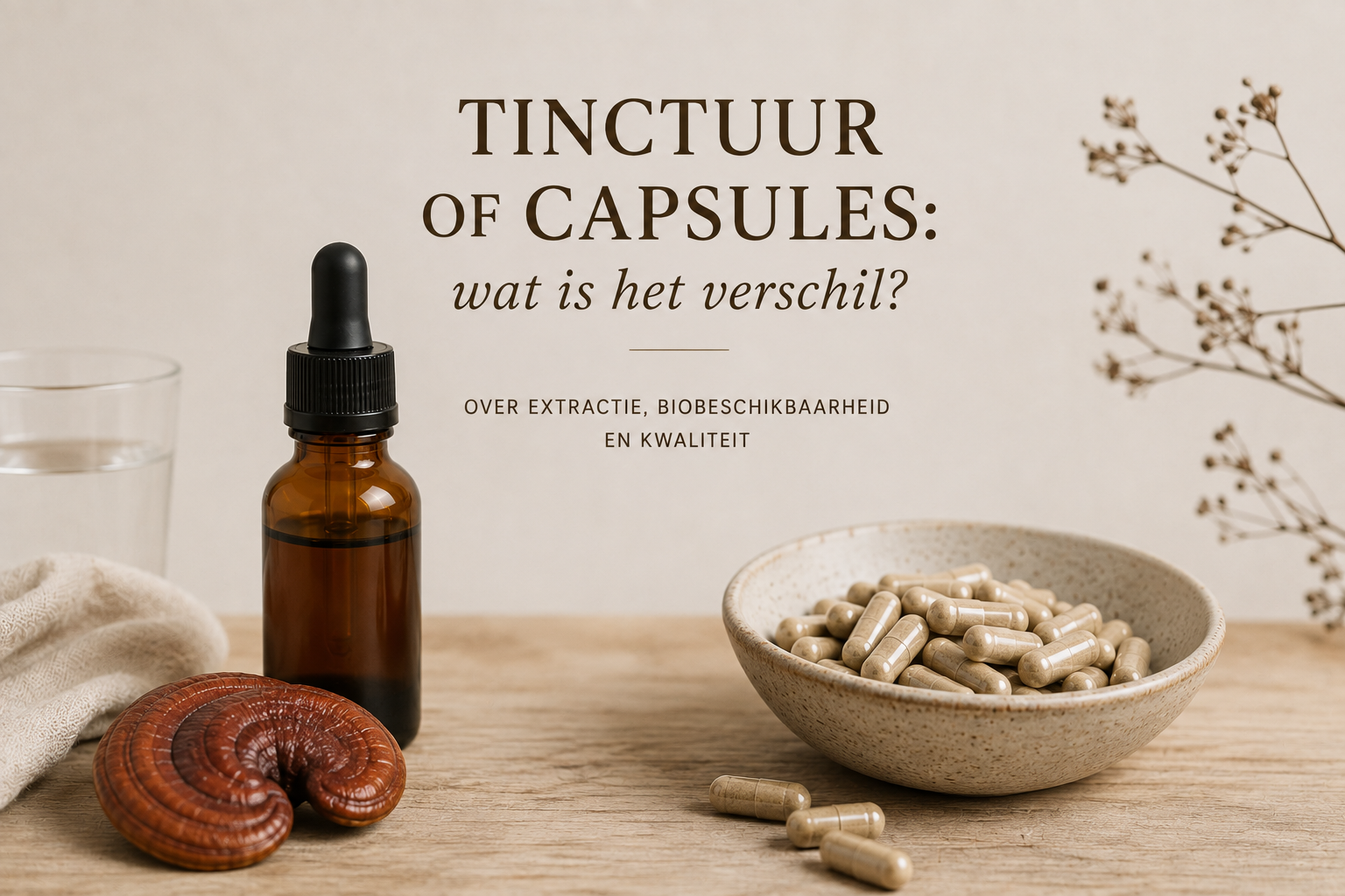 Tinctuur of capsules: wat is het verschil?