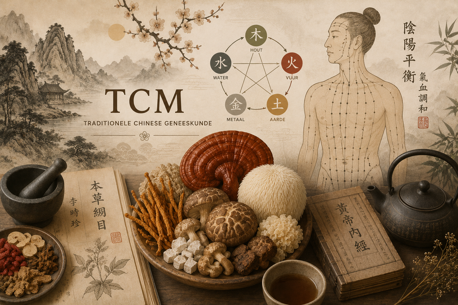 Paddenstoelen en traditionele Chinese geneeskunde (TCM)