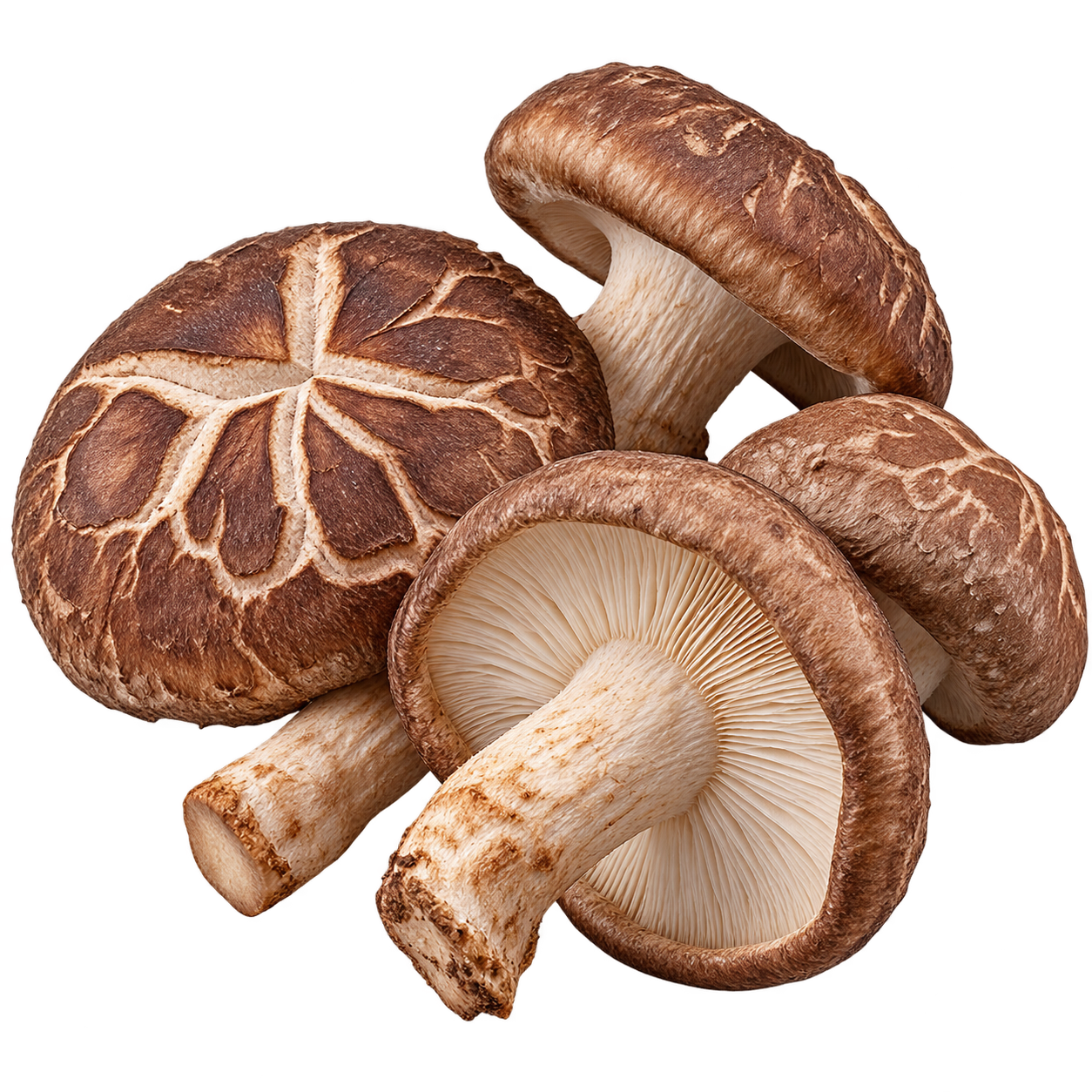 Shiitake paddenstoelen