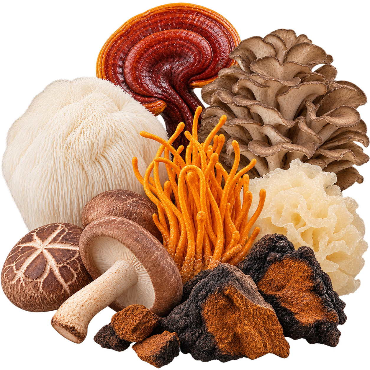 Verschillende paddenstoelen